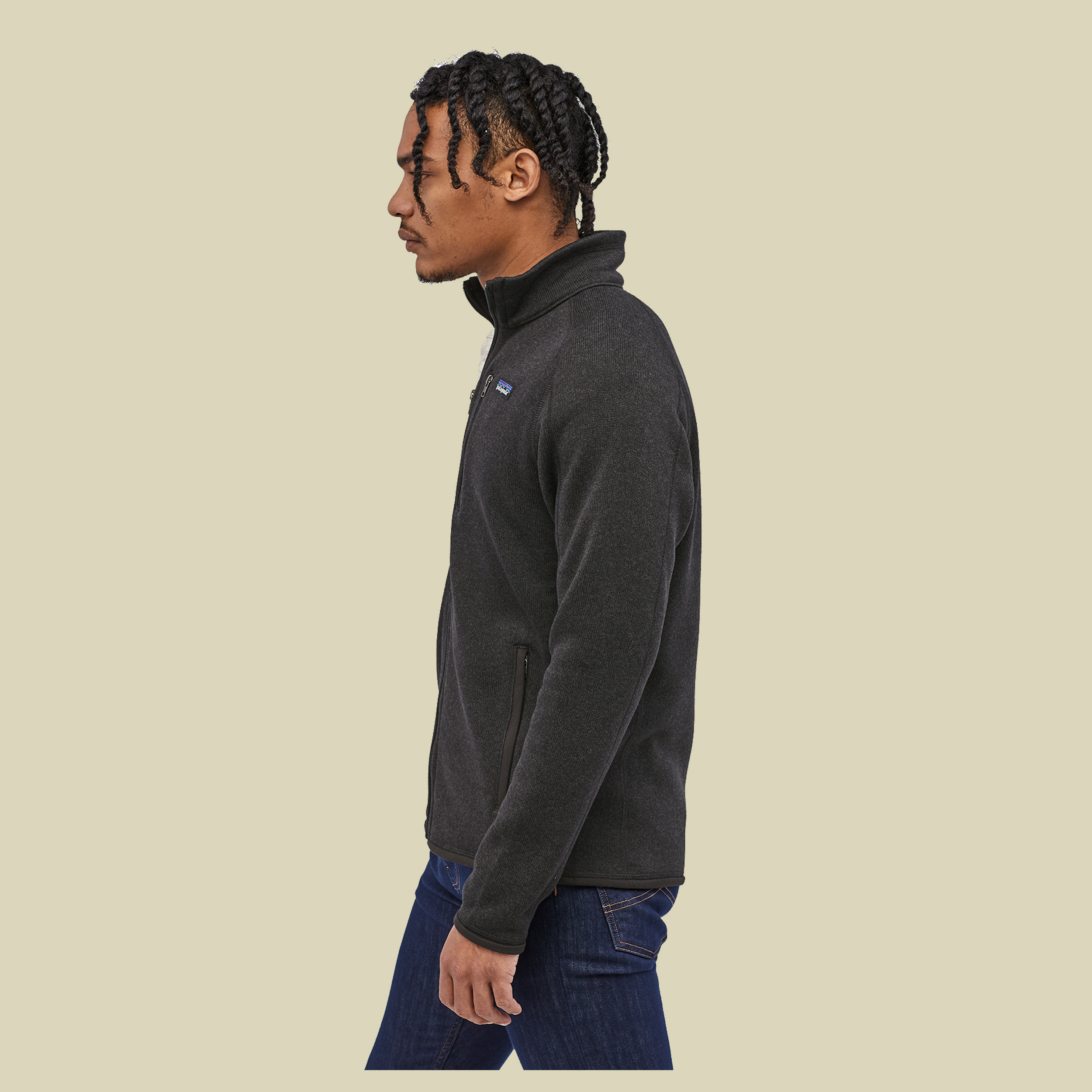 Better Sweater Jacket Men black XXL