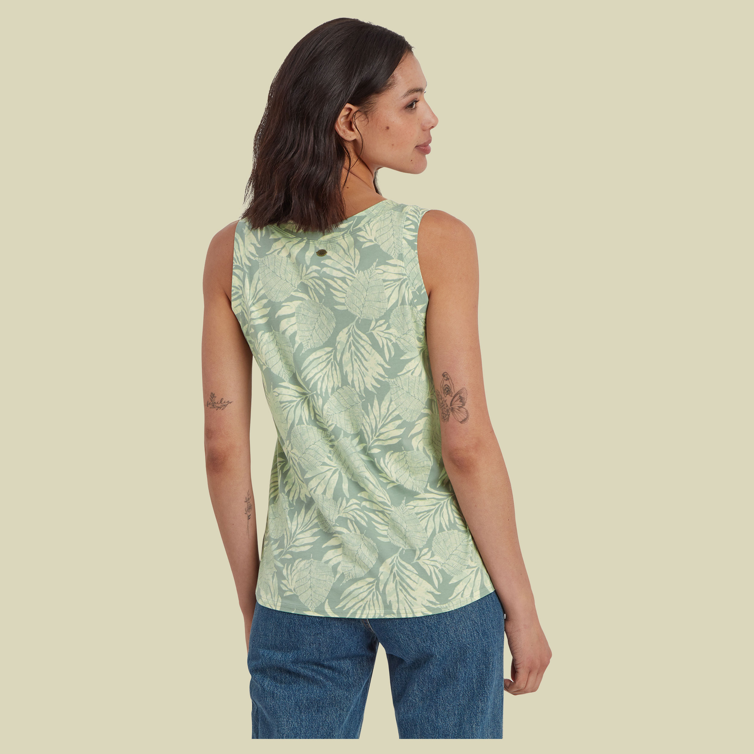 Neha V-Neck Tank Women grün XL - Farbe celeri bhodi leaf