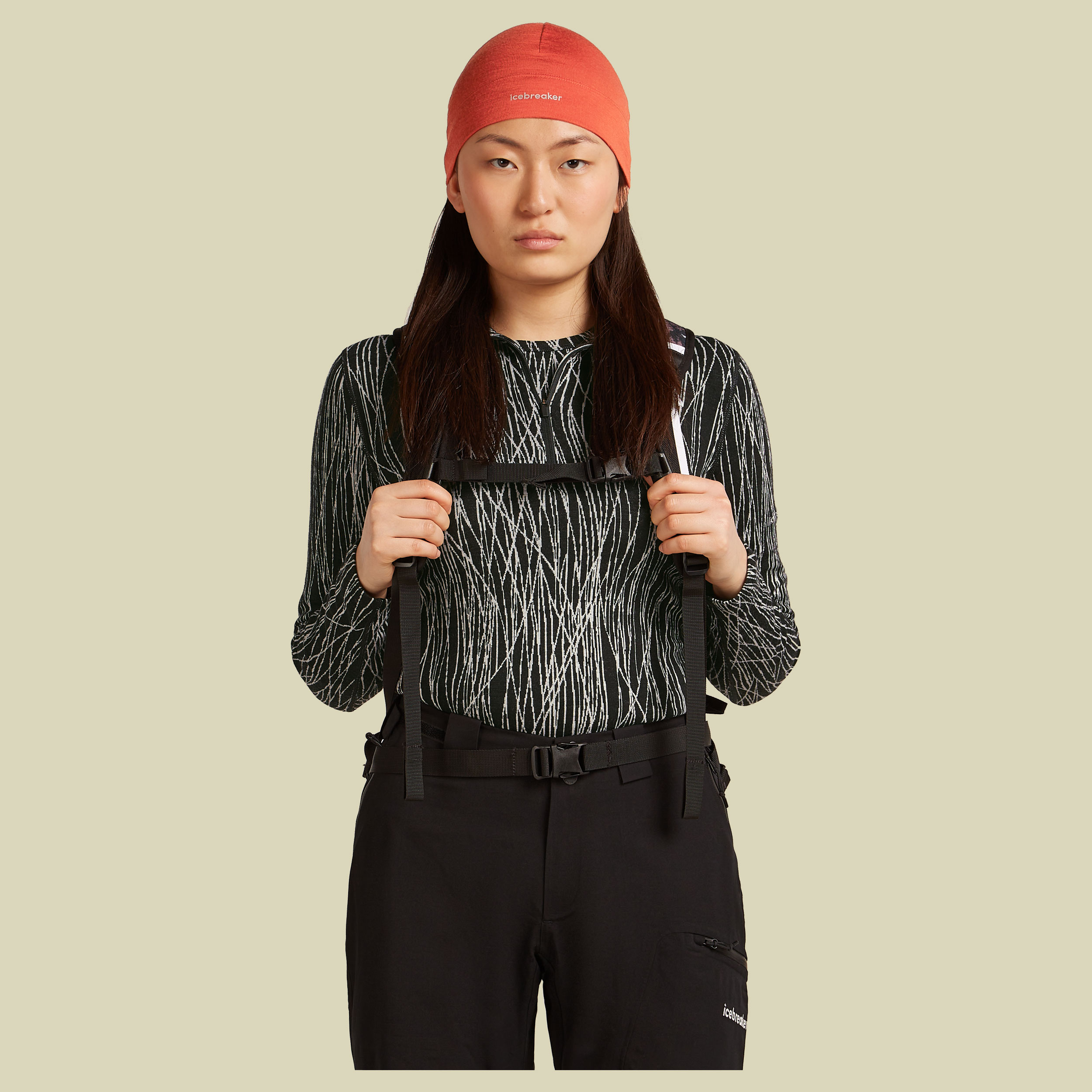 Merino 200 Oasis Beanie Unisex rot one size - agate