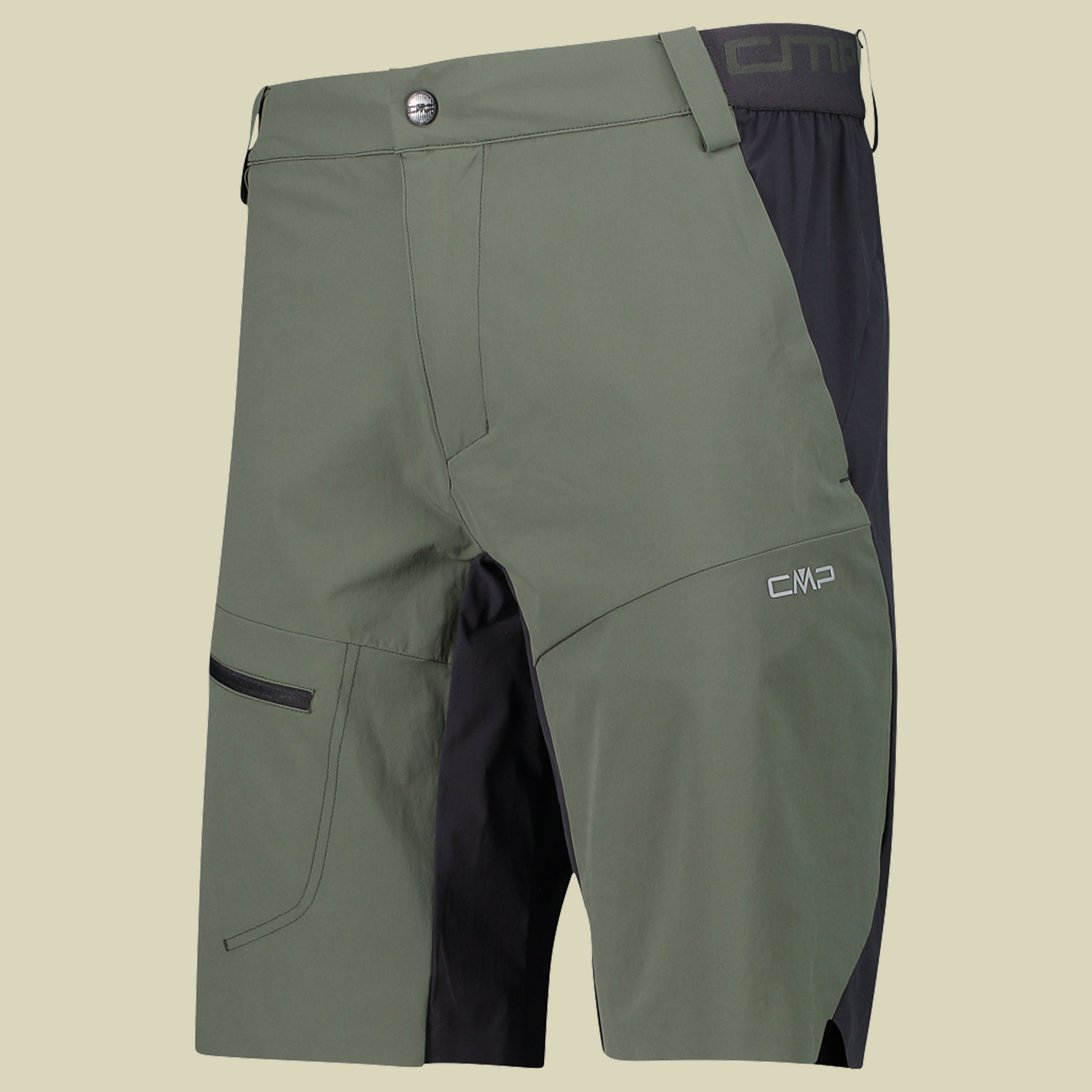 Man Bermuda Light Stretch 33T6667 Größe 54 Farbe E319 oil green