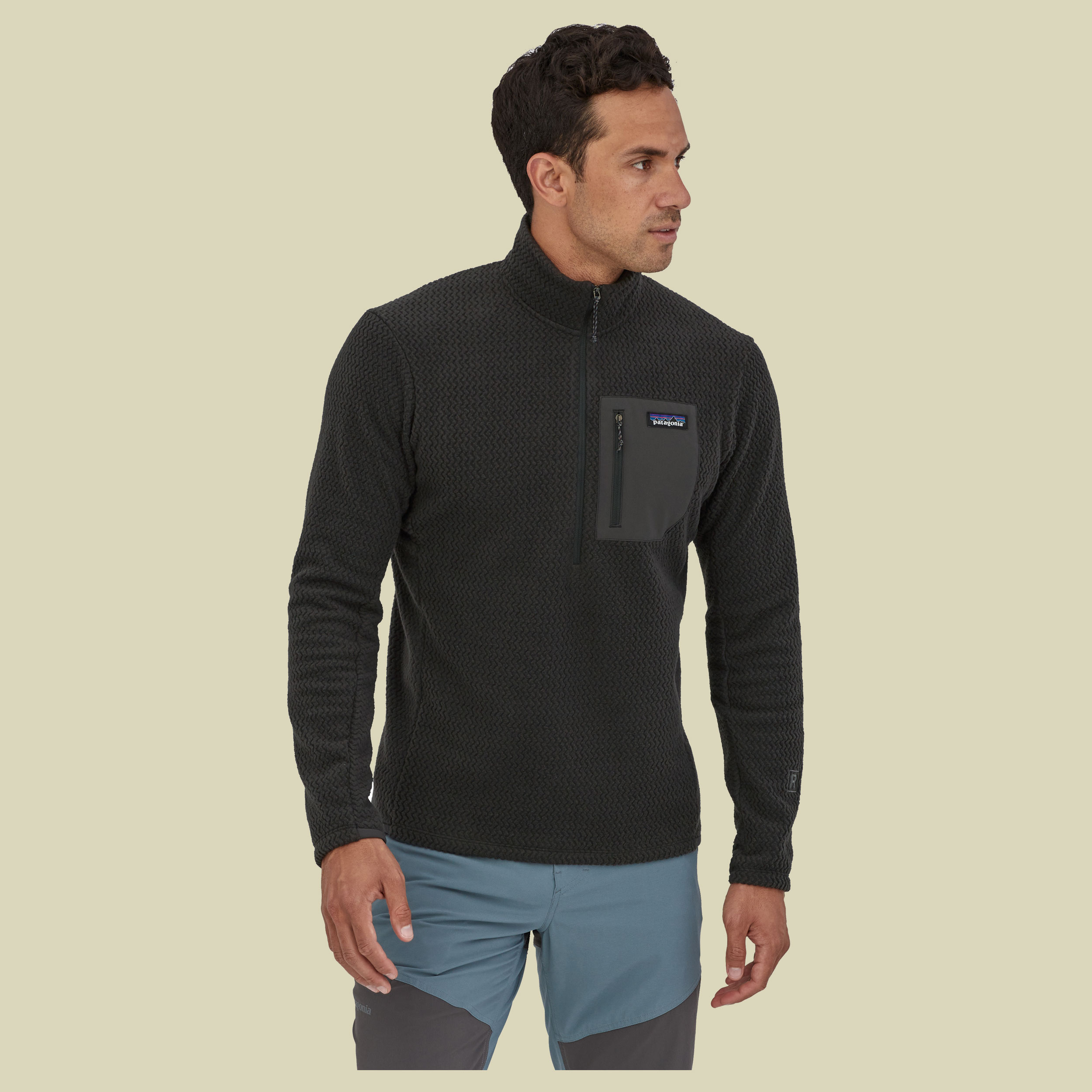 R1 Air Zip Neck Men Größe M  Farbe black
