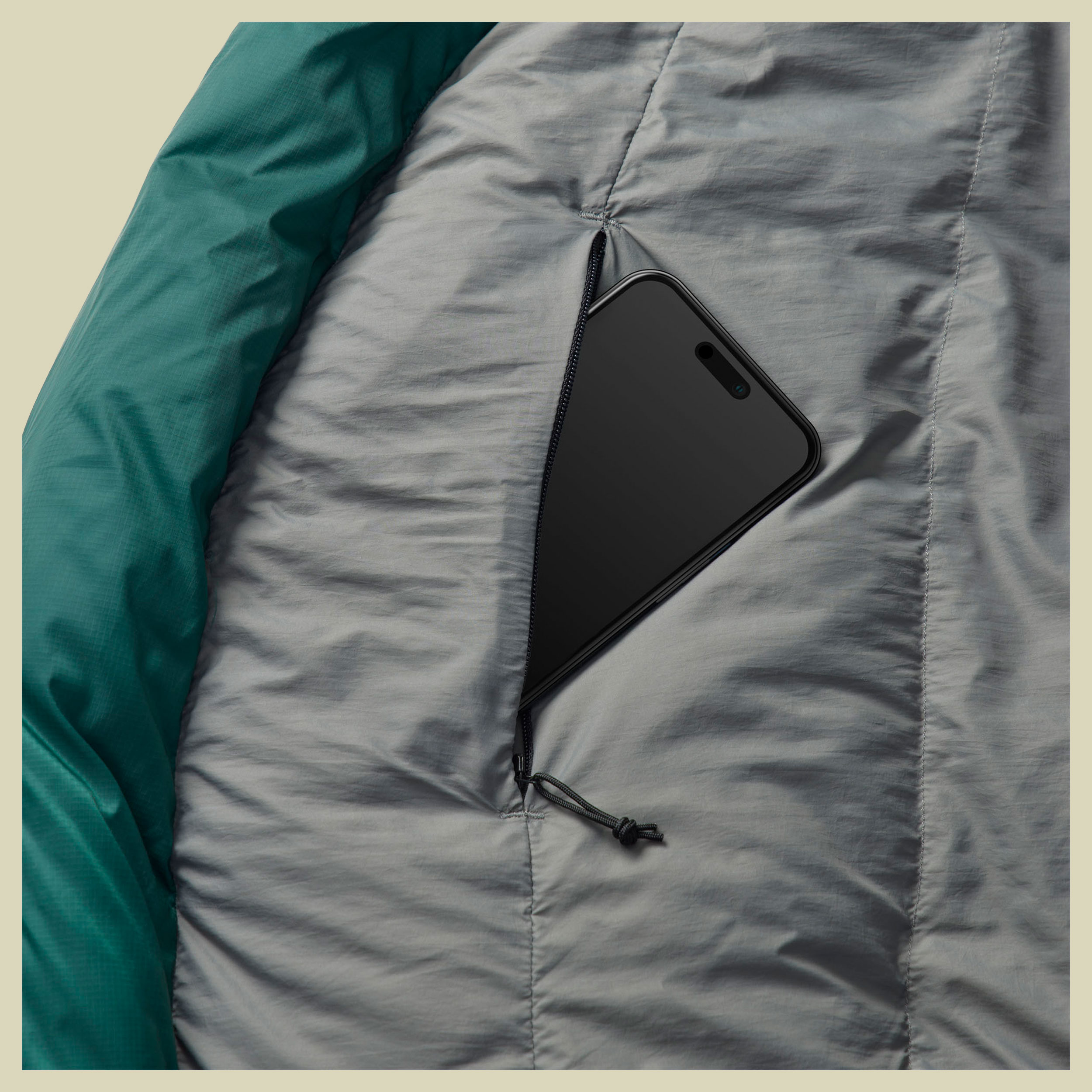 Ascent Down Sleeping Bag -9C grün regular 185 cm - Farbe rain forest