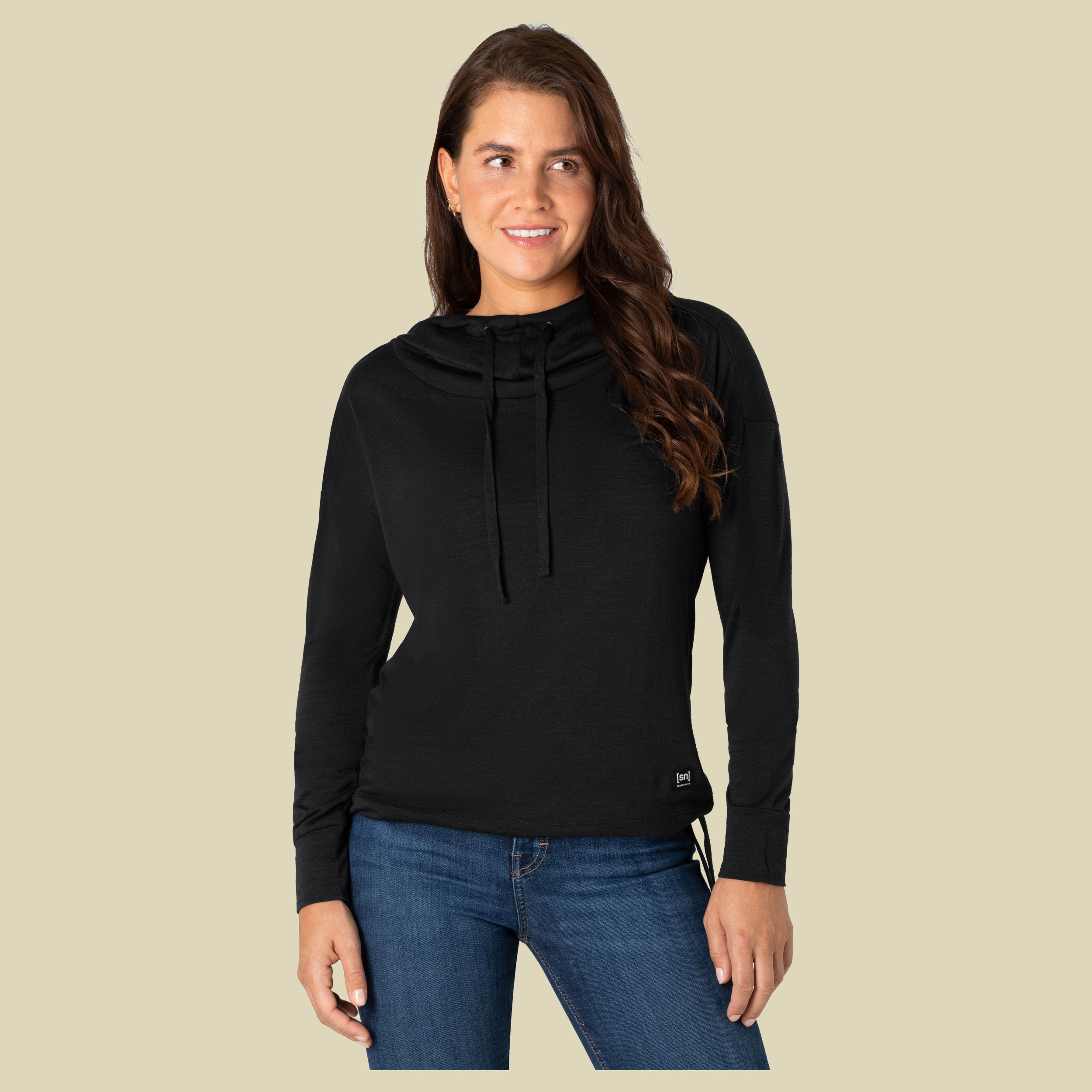Funnel Hoodie Women Größe M  Farbe jet black melange