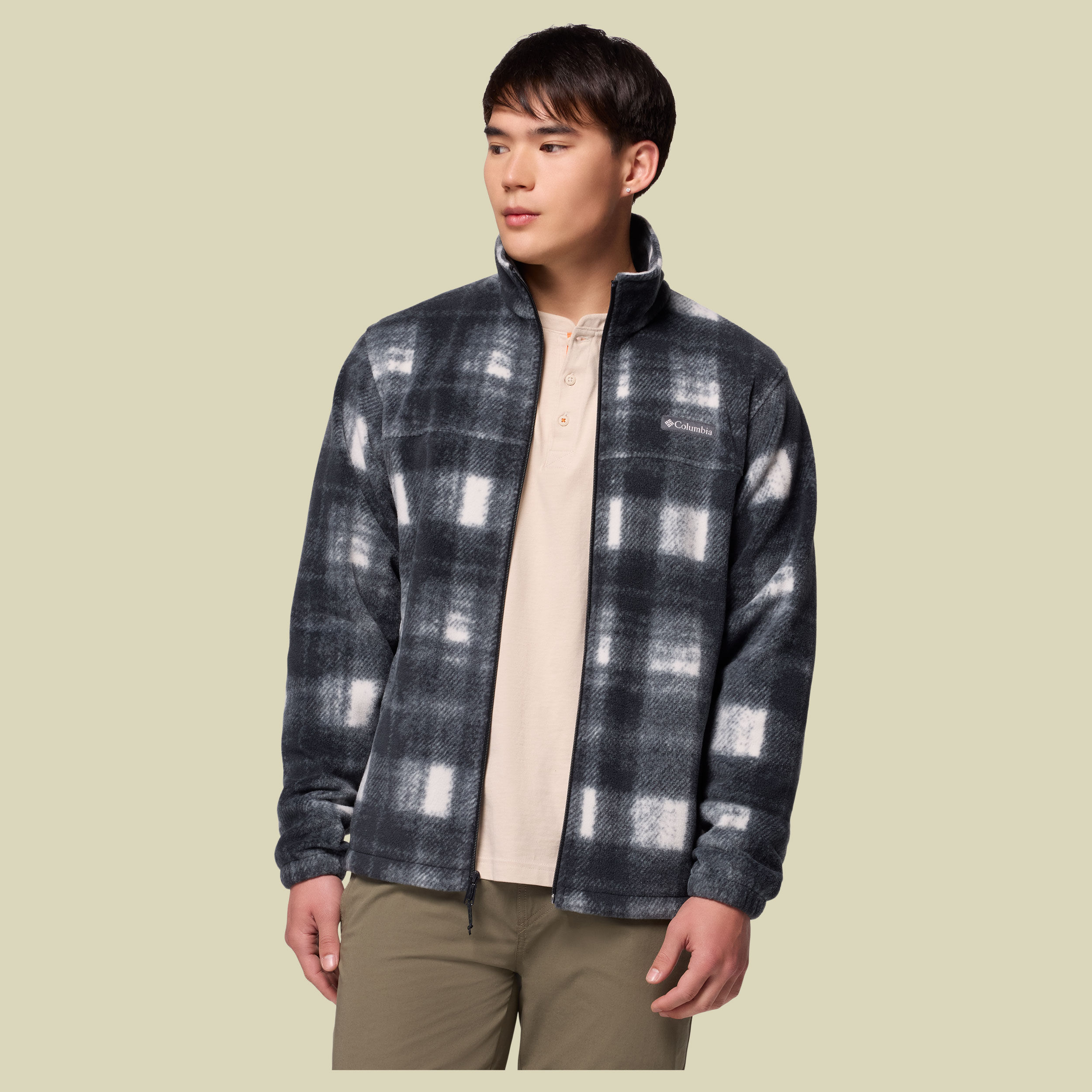 Steens Mountain Printed Jacket Men weiß XL - Farbe chalk omblur