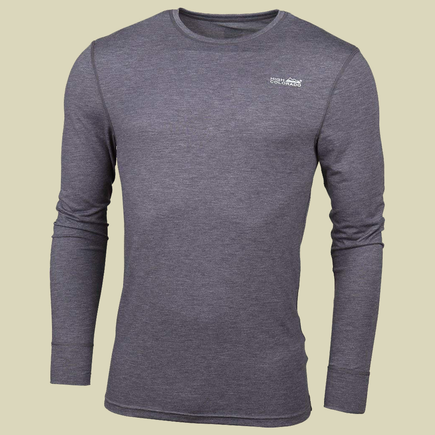 Bergen Langarm-Shirt Men Größe L  Farbe 7004 anthrazit melange