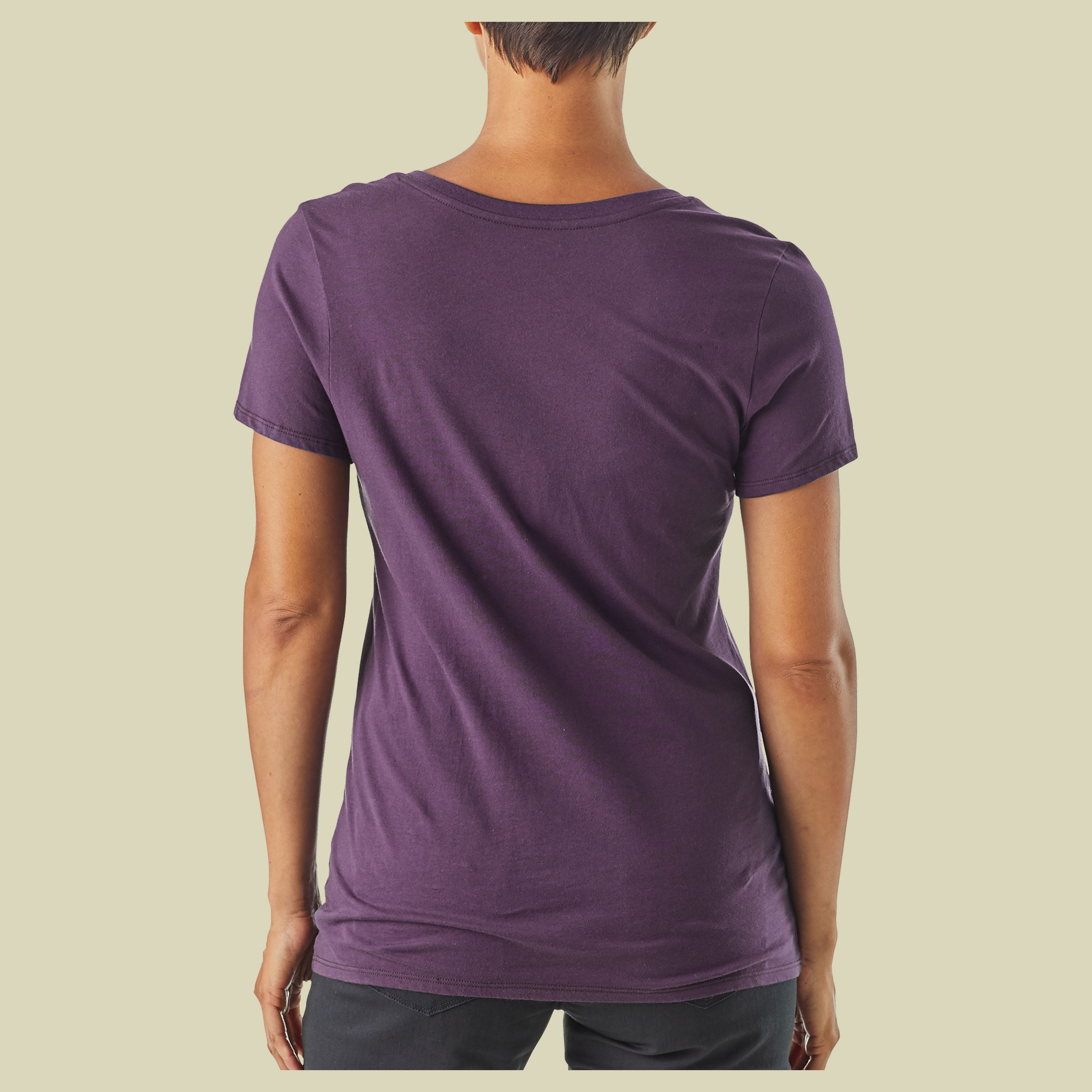 Live Simply Sleeping Out Organic V-Neck T-Shirt Women Größe S Farbe piton purple