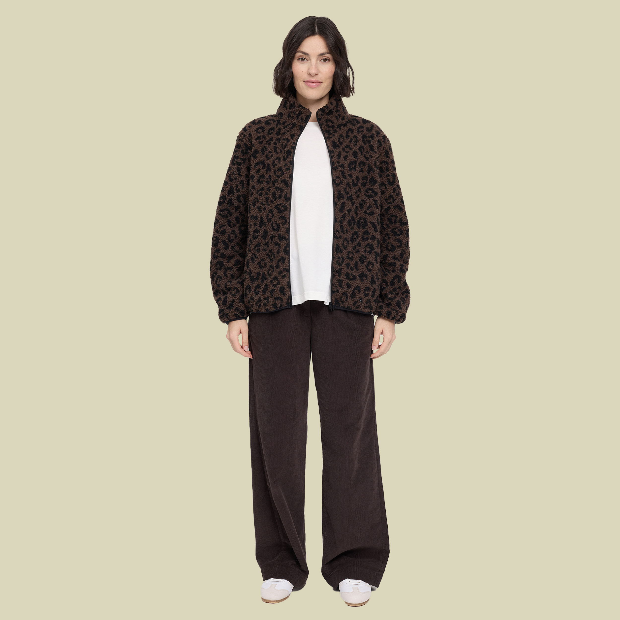 Printed Teddy-Fleece Jacket Women
