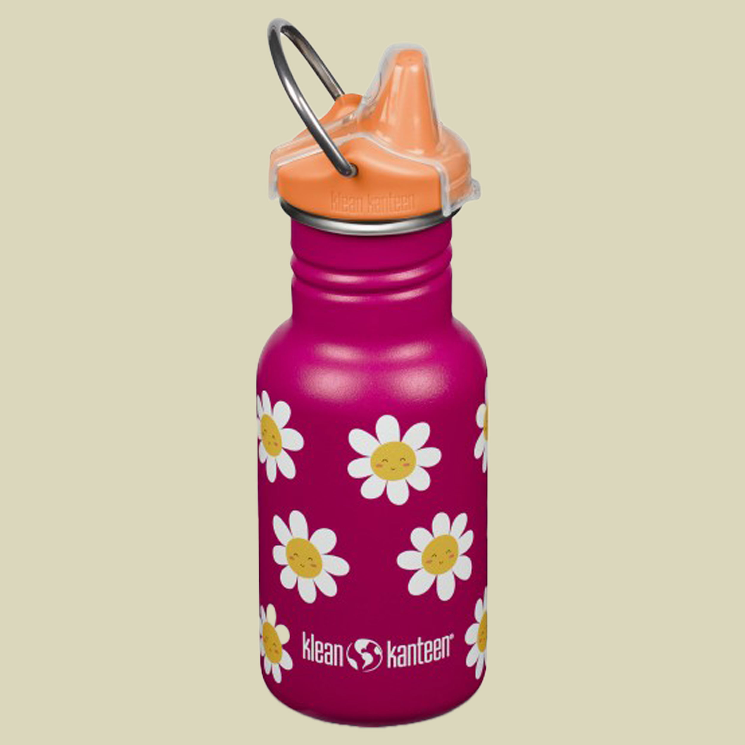 Kid Kanteen Classic Narrow mit Sippy Cap mehrfarbig Blumen 355 - Happy Flowers