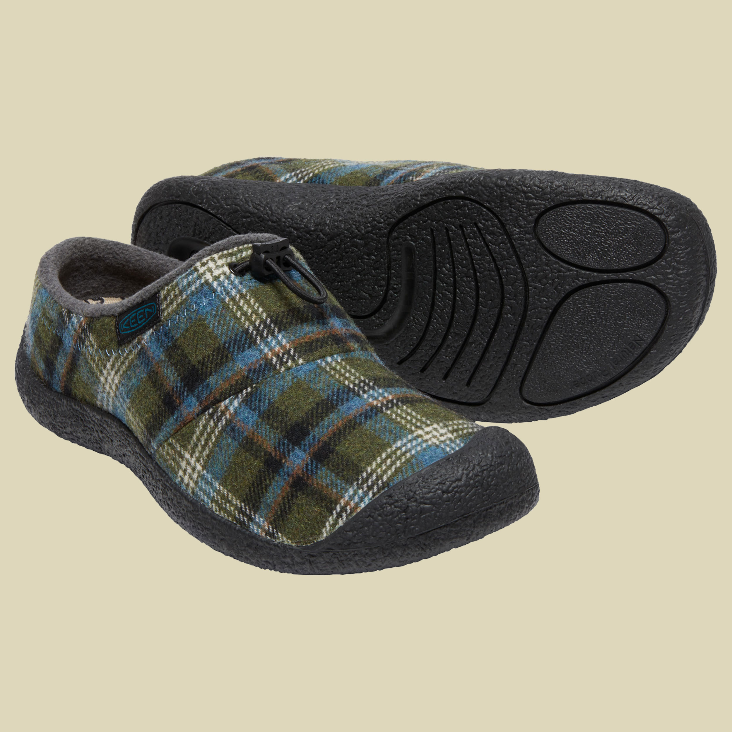 Howser III Slide Men Größe UK 8,5 Farbe green plaid/black