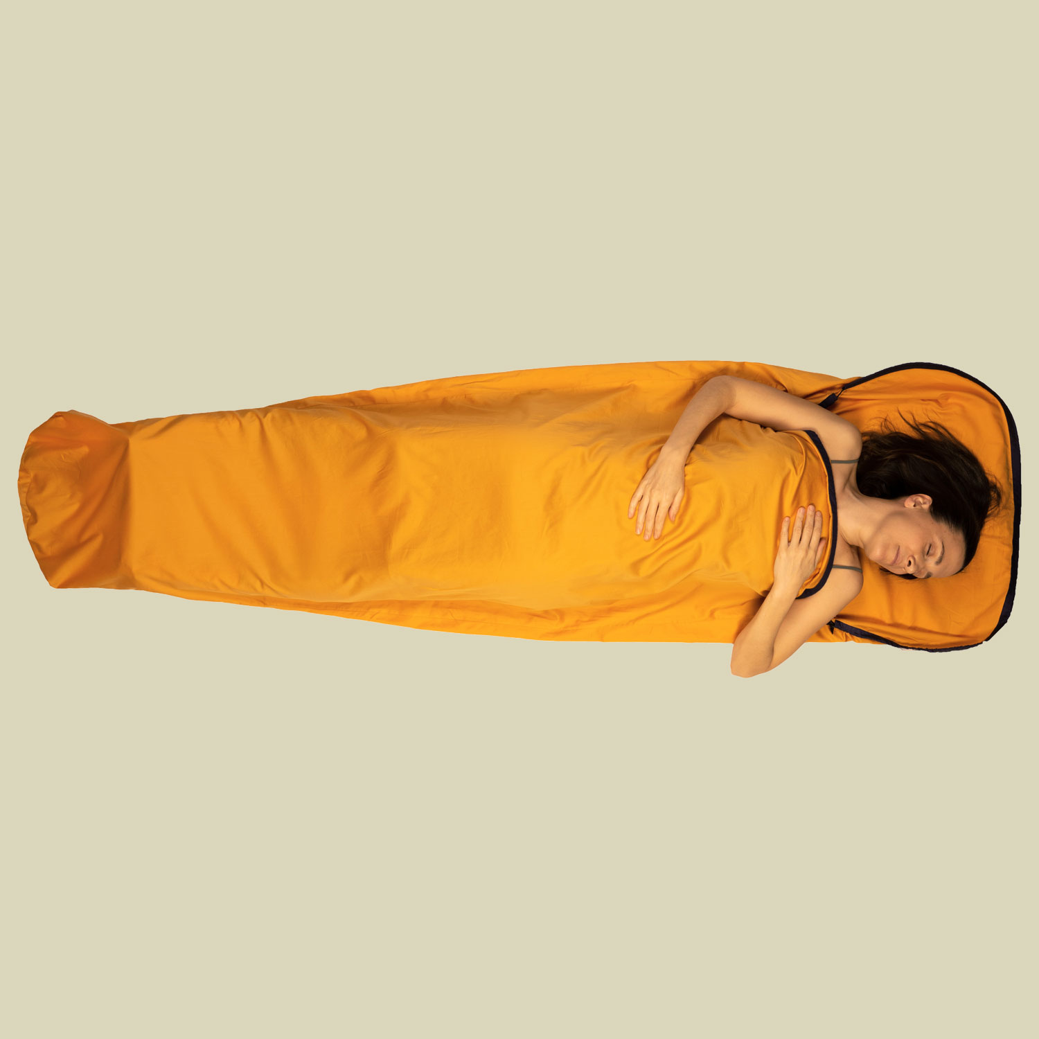 Sleepwell Egyptian Cotton Mummy Liner Größe 195 x 79 cm Farbe butterscotch