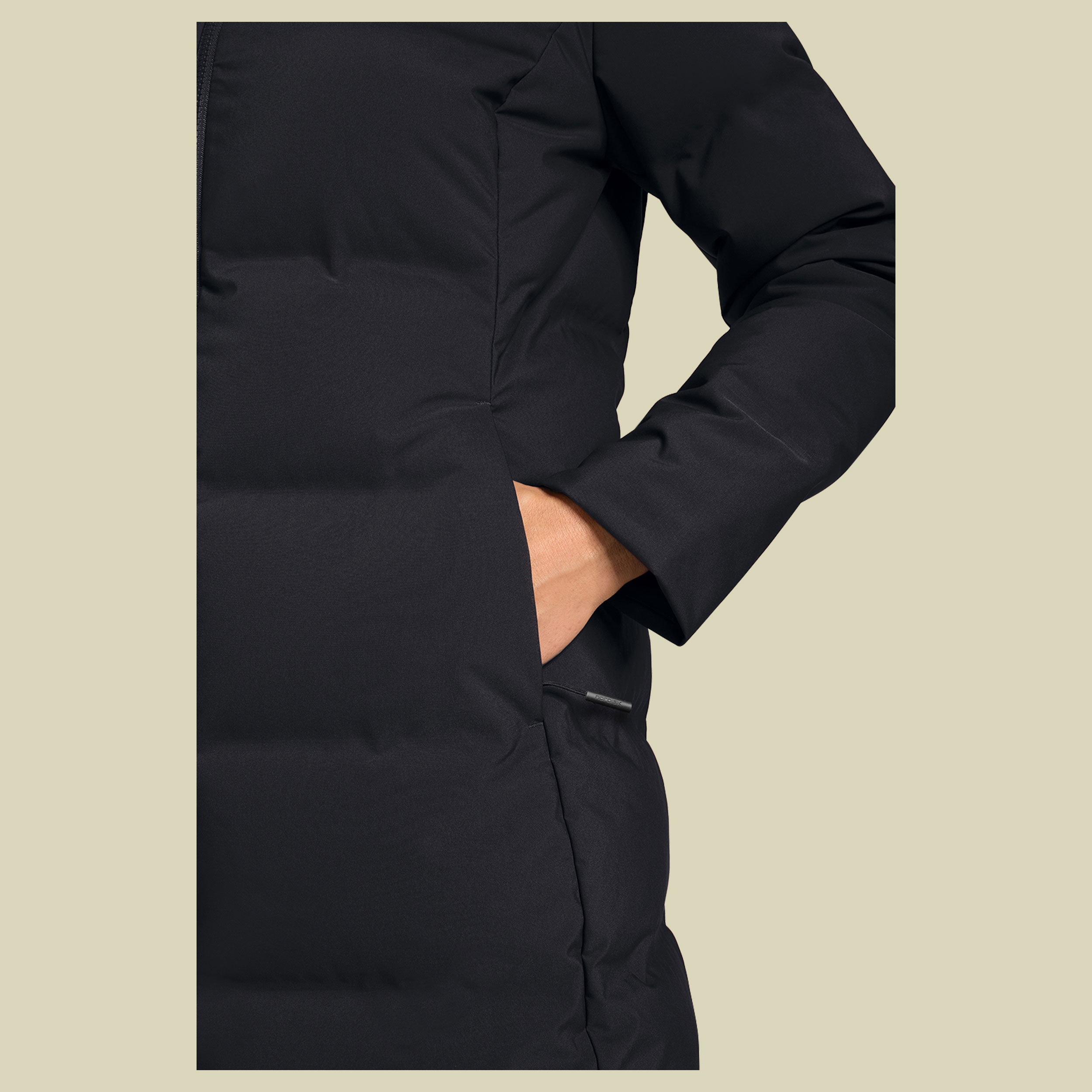 Aukea W's Bonded Down Coat S schwarz1 - cavier black