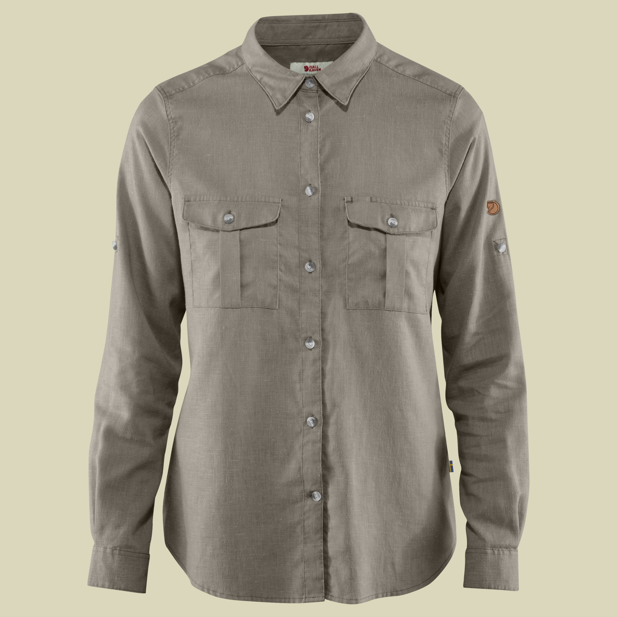 Övik Travel Shirt LS Women Größe S Farbe fog