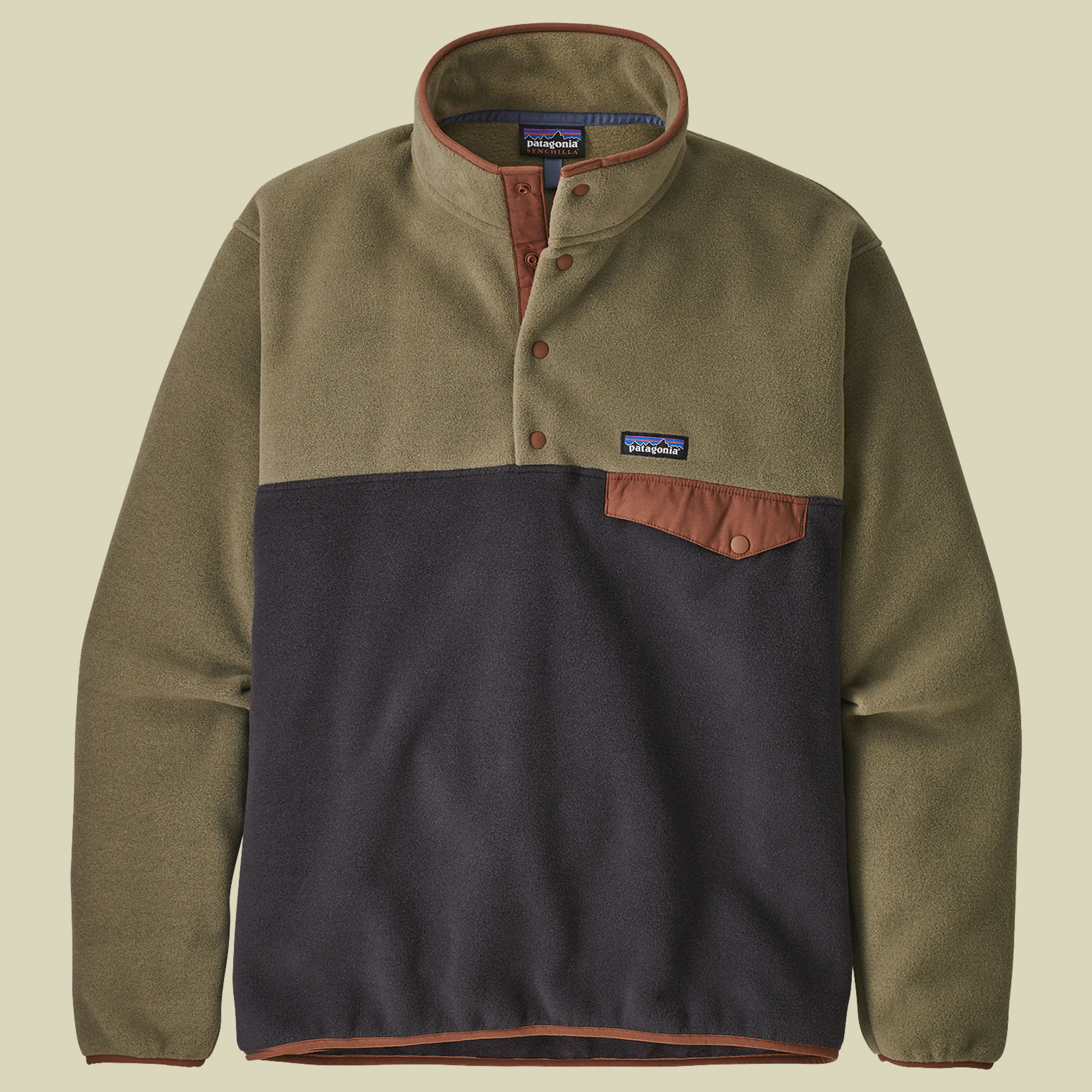 LW Synchilla Snap-T Pullover Men Größe M Farbe sage khaki