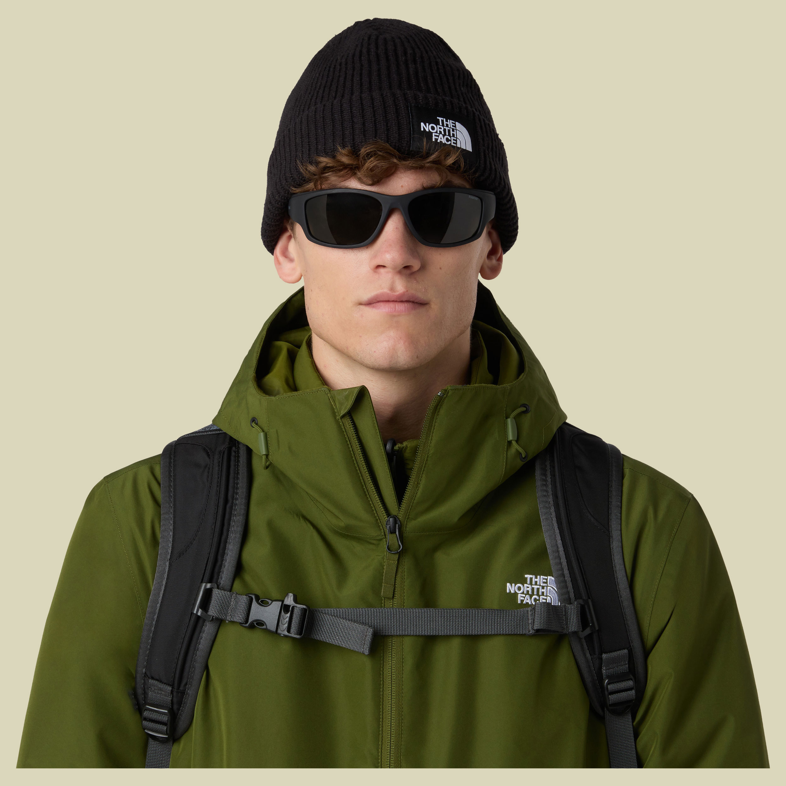 Salty Lined Beanie one size schwarz - TNF black