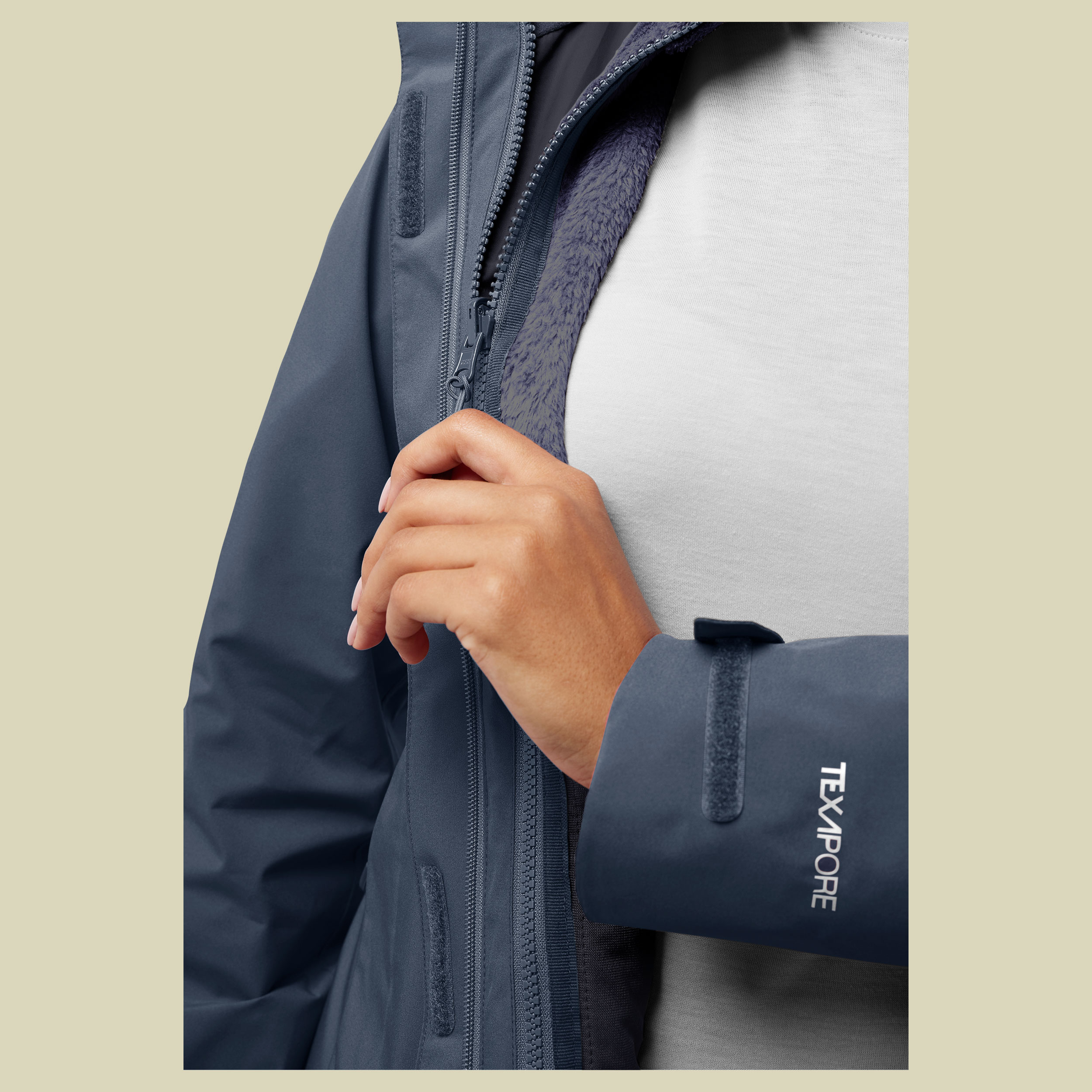 Rotwand 3IN1 Jacket Women XL blau - midnight sky