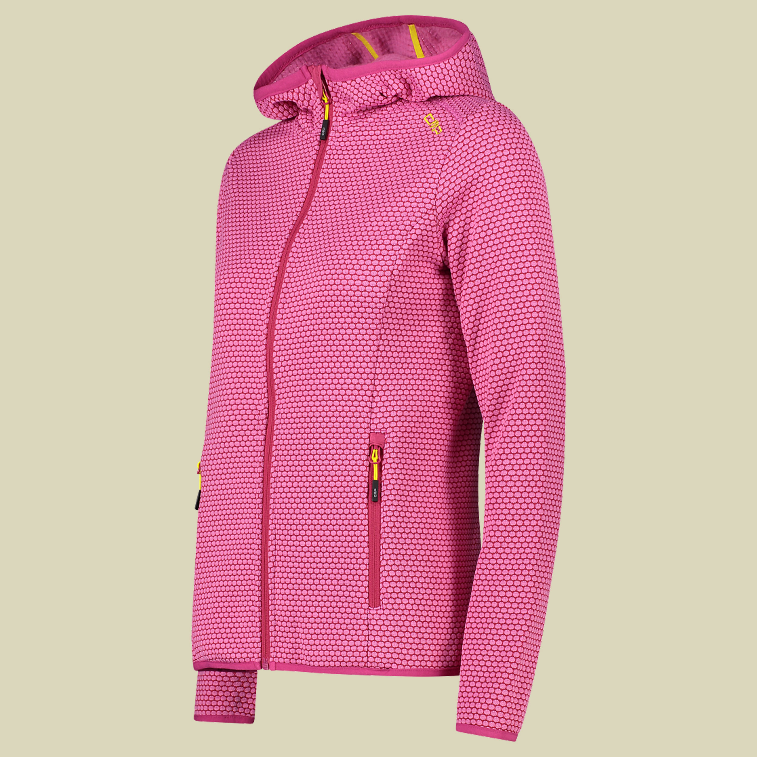 Woman Jacket Fix Hood Jacquard Knitted 32H5596 Größe 42 Farbe H786 malva