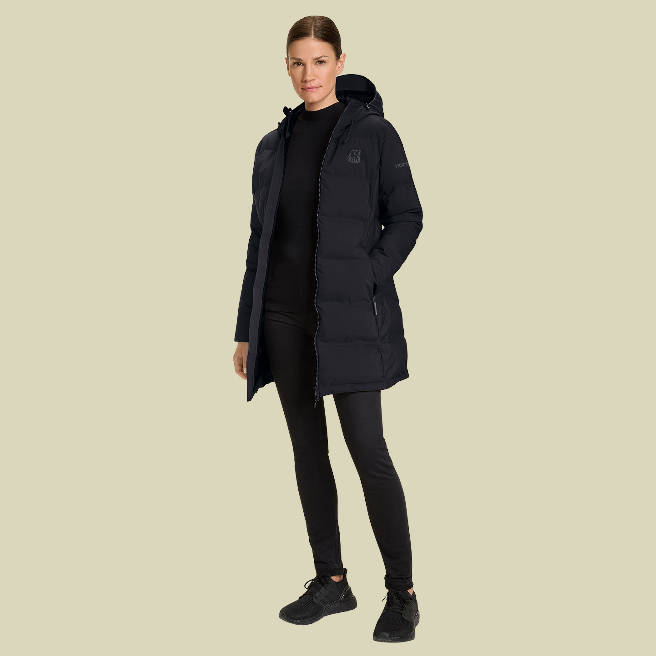 Aukea W's Bonded Down Coat S schwarz1 - cavier black