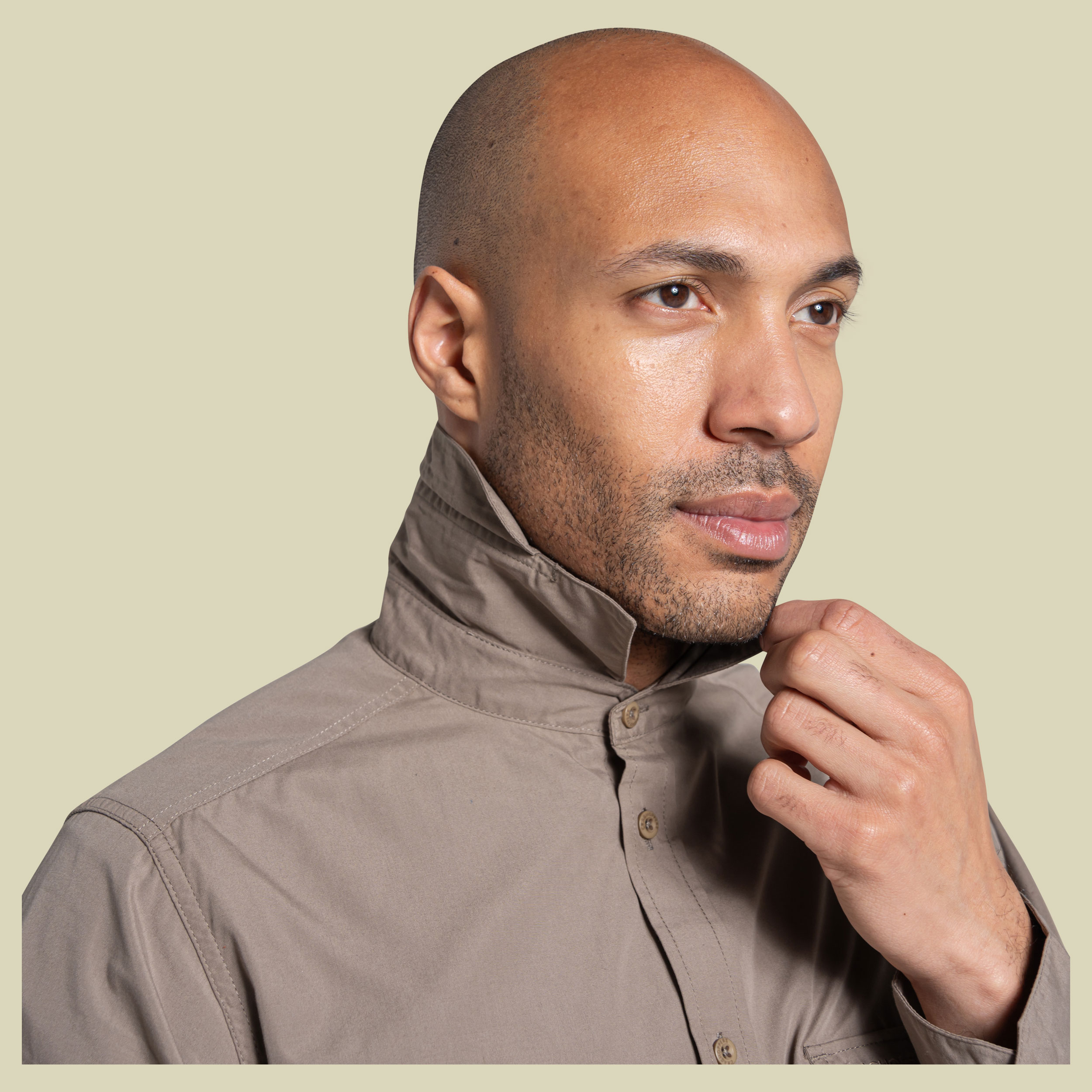 Kiwi II Long Sleeved Shirt Men XXL braun - pebble