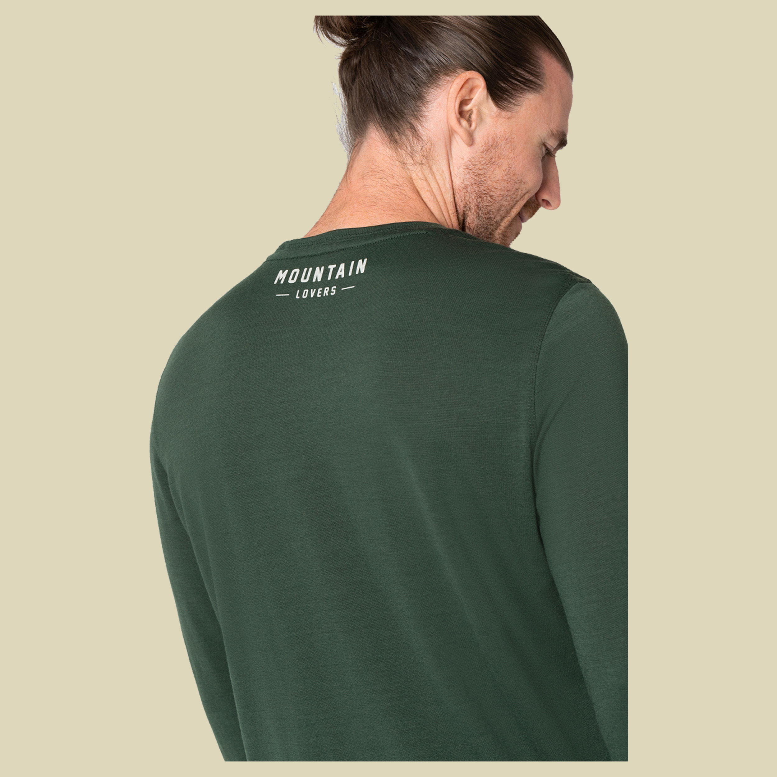 Skieur LS Men Größe L  Farbe deep forest/feather grey