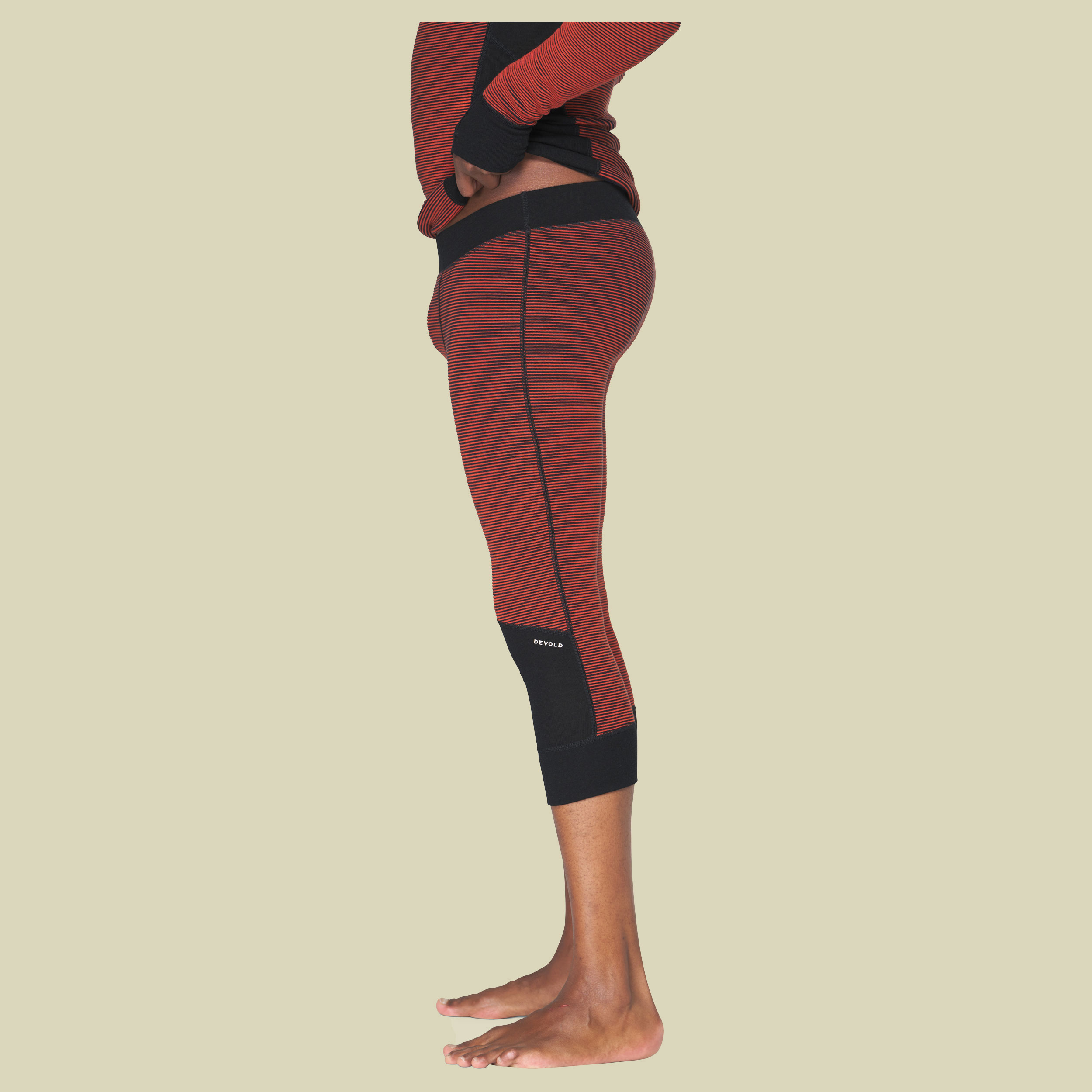Reverso Merino 3/4 Longs Man S rot - brick