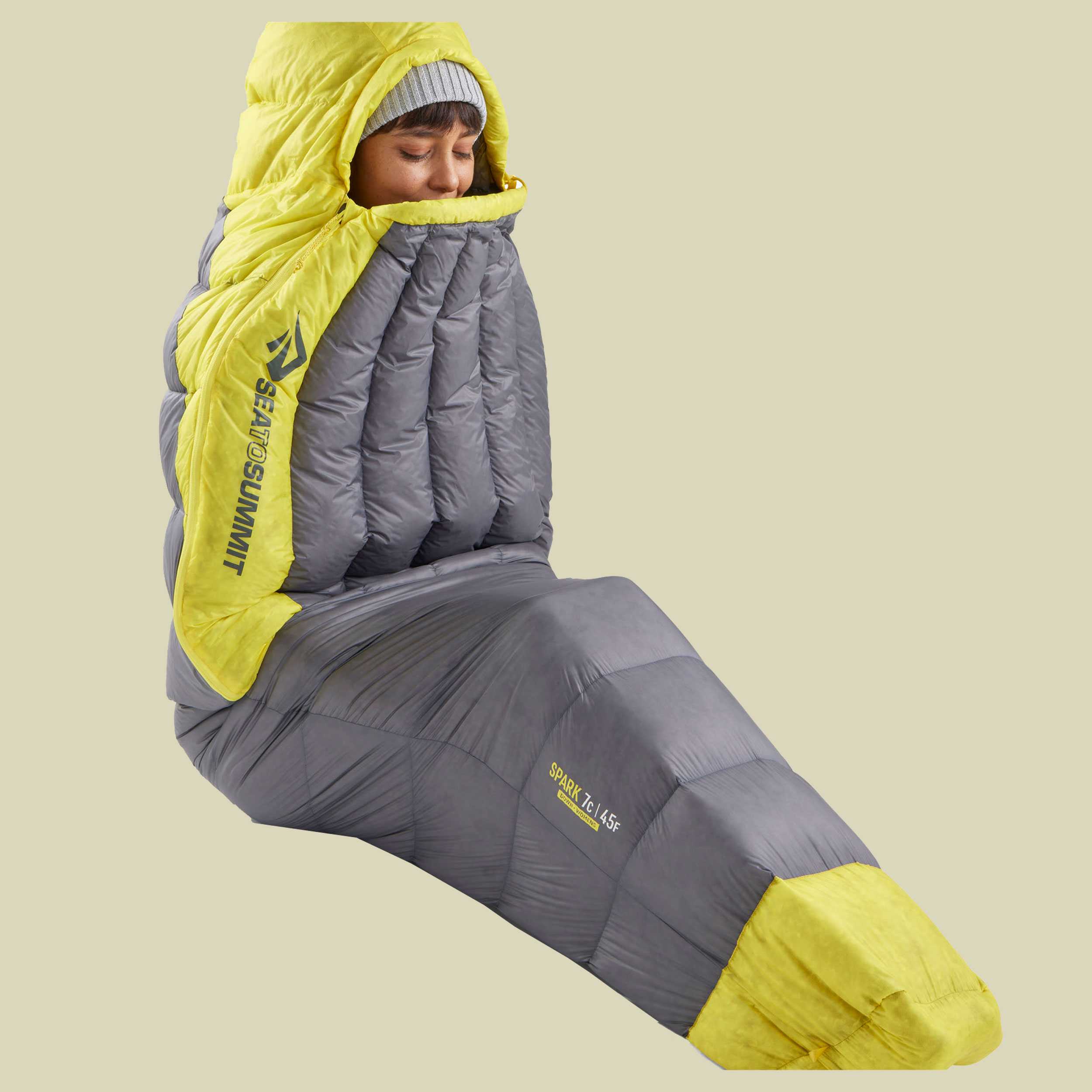 Spark Women´s Down Sleeping Bag -9C 185 cm grau - Farbe pewter grey