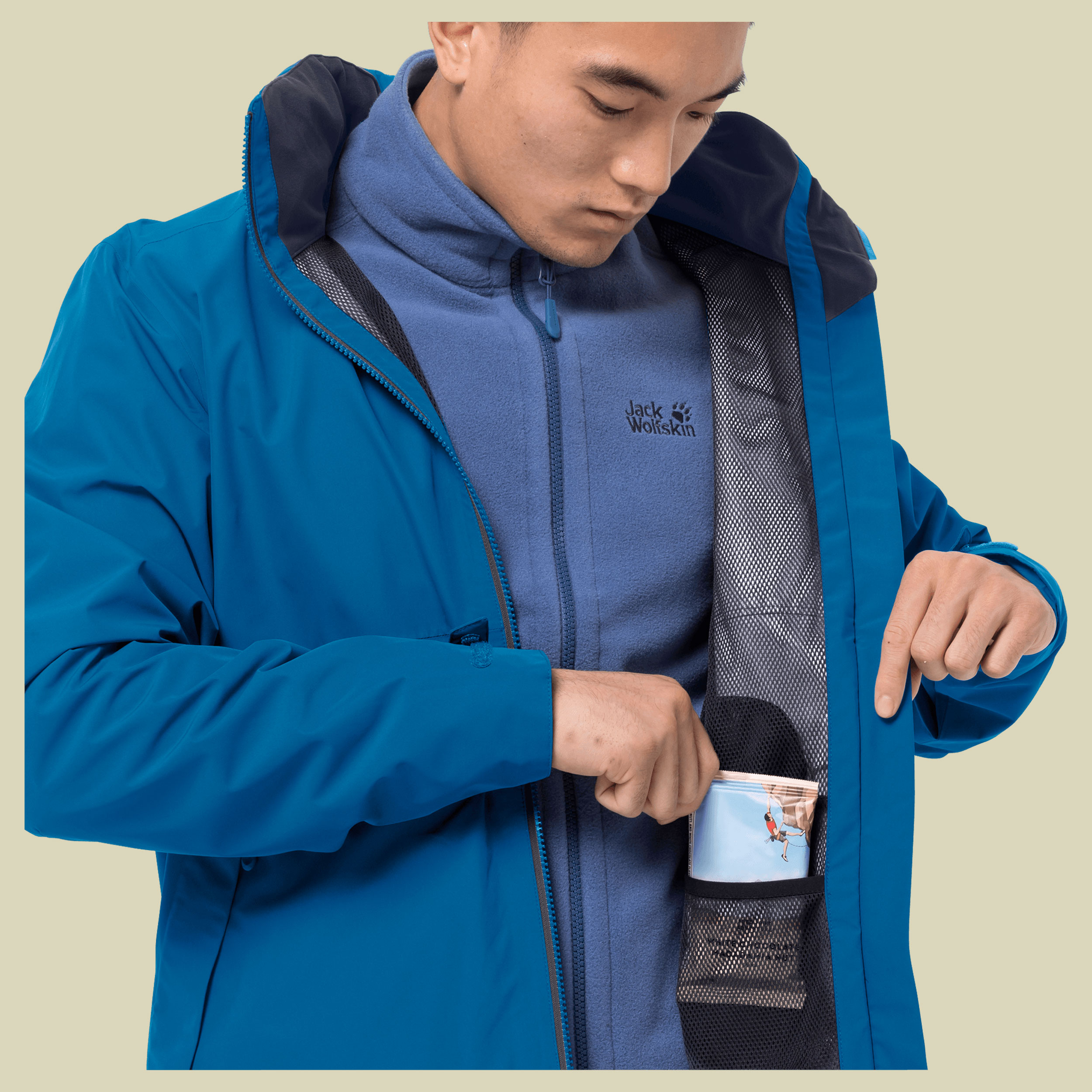 Evandale Jacket Men Größe XL Farbe blue pacific