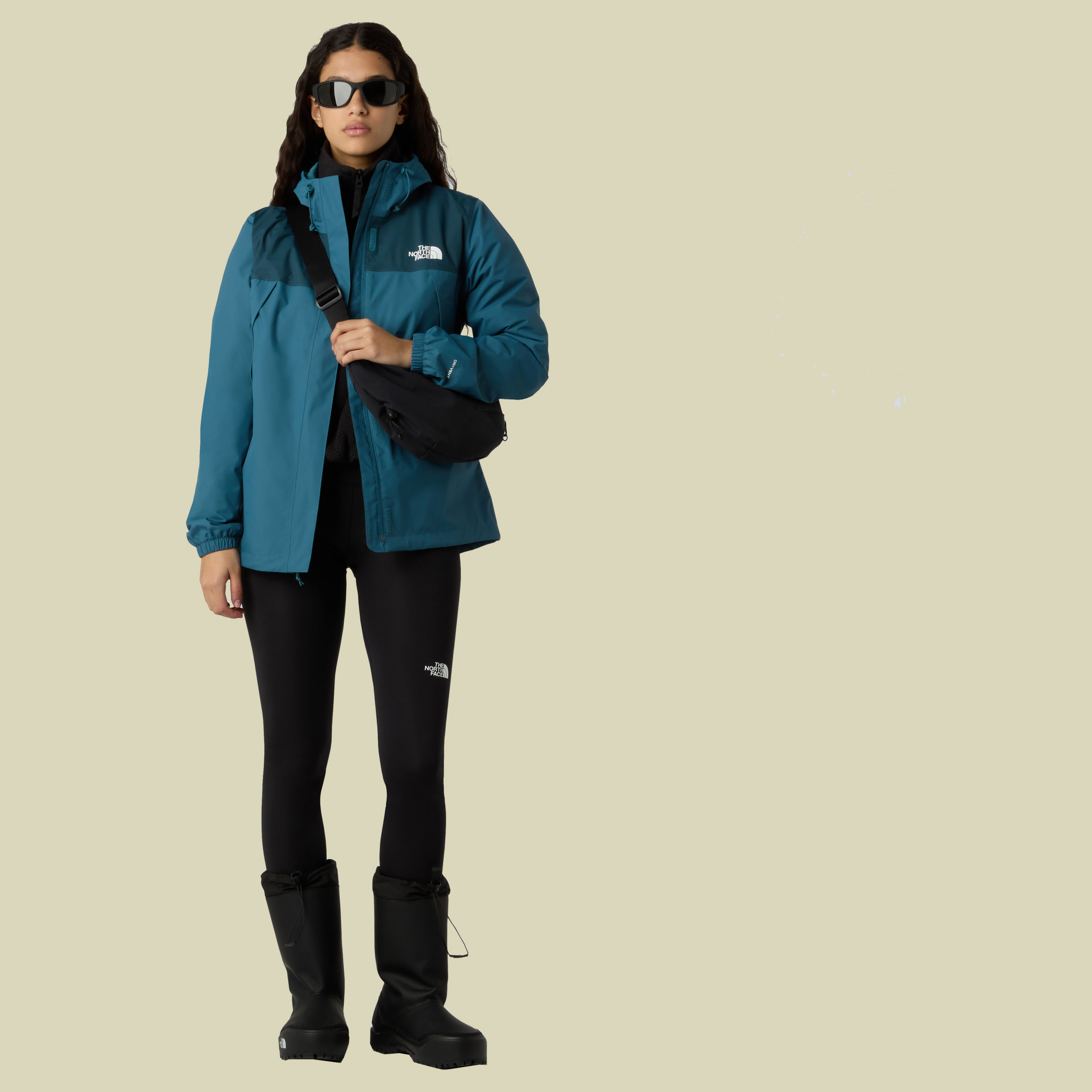 Antora Rain Jacket Women blau II XL - space/deep cypress