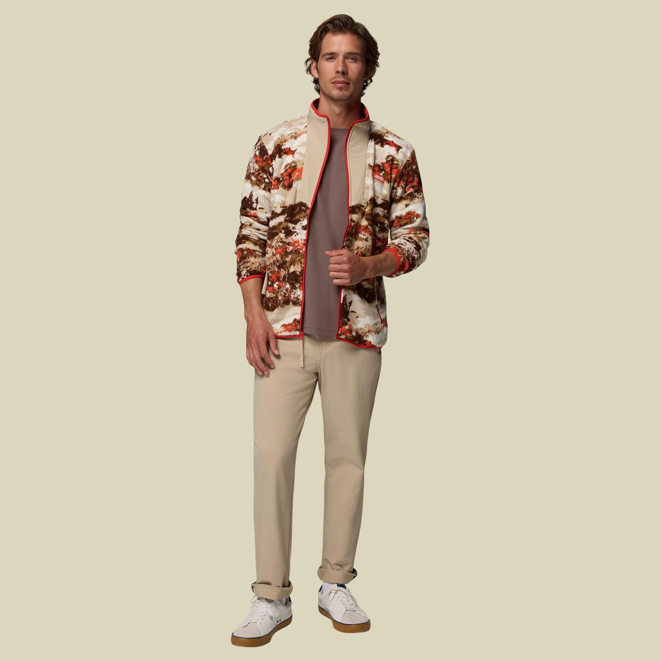 Sequoia Grove Printed Full Zip Men S mehrfarbig rot - zing,fieldaze