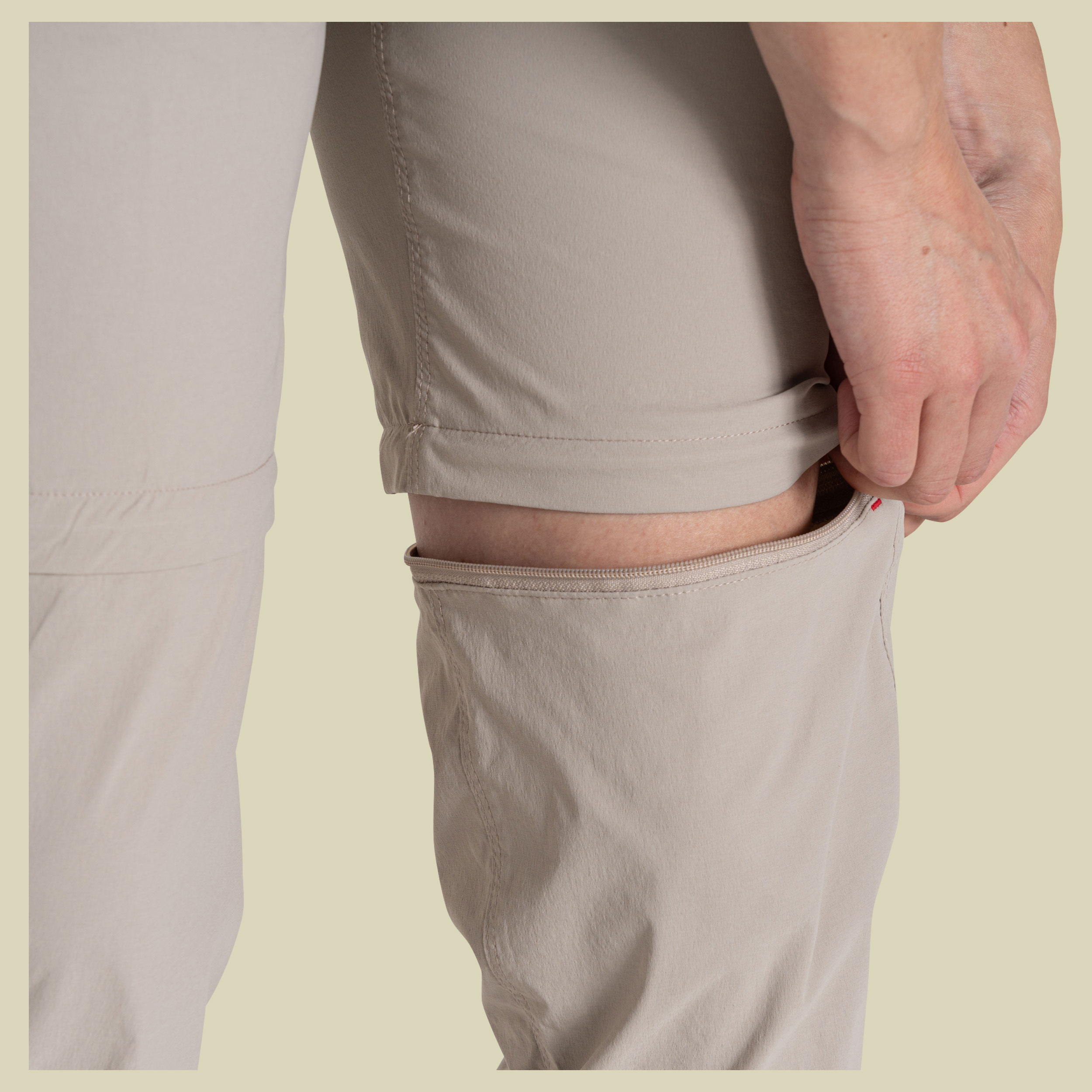 NosiLife Pro Convertible Trousers III Women 44 short beige - soft mushroom (16S)
