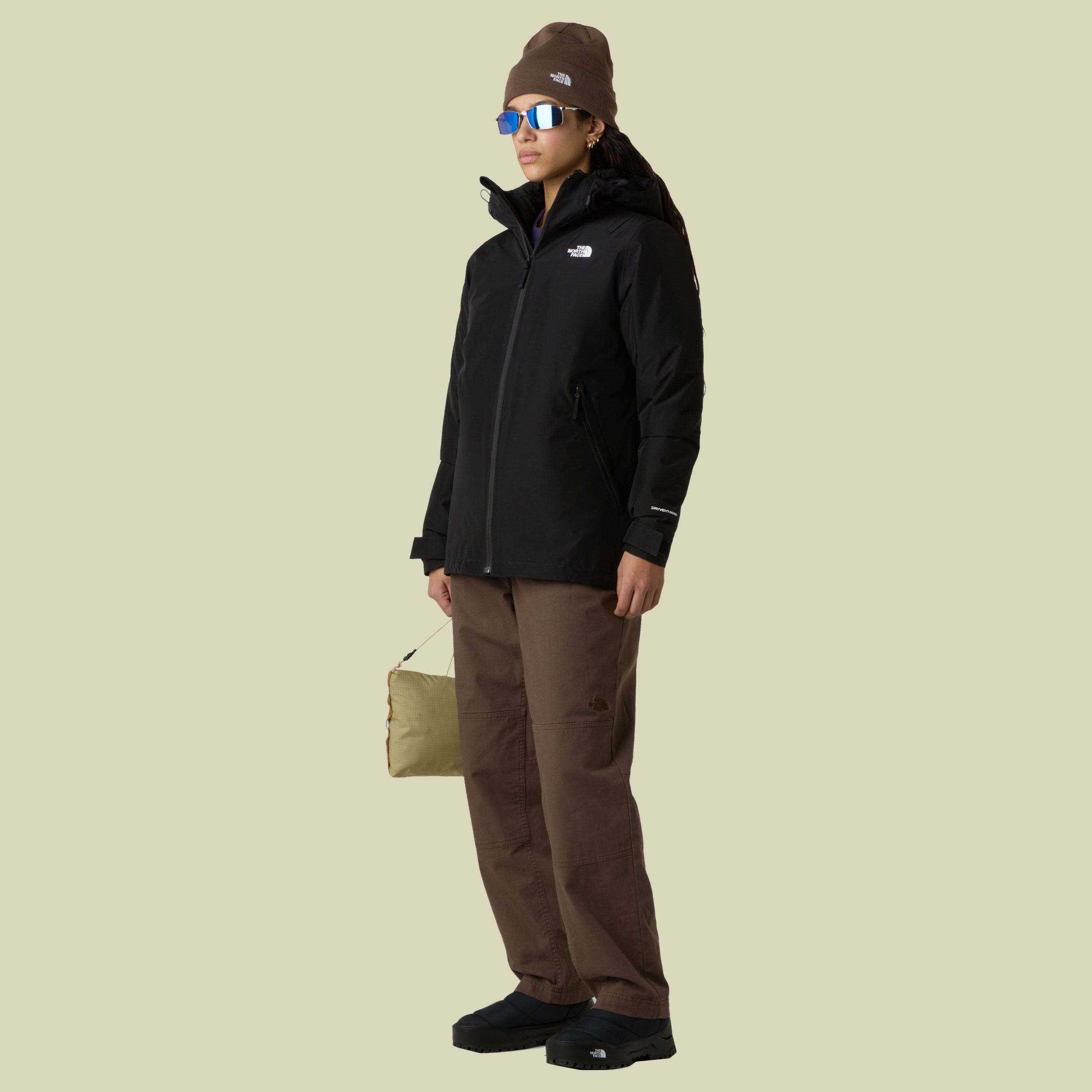Carto Mono Triclimate Hooded Jacket Women XS schwarz - TNF black