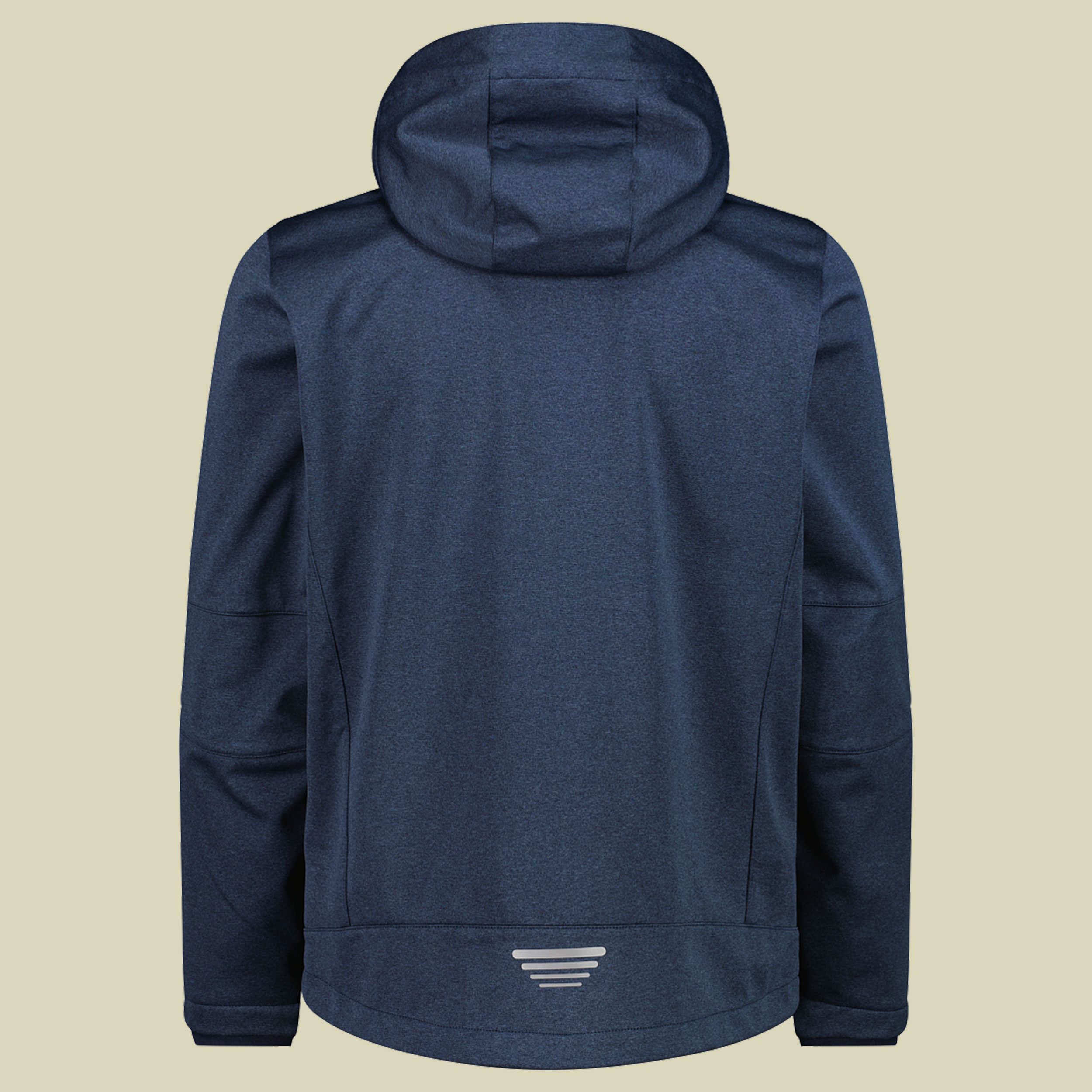 Man Softshell Jacket Zip Hood CMP 3A01787N-M blau 54 - Farbe b.blue melange bluestone
