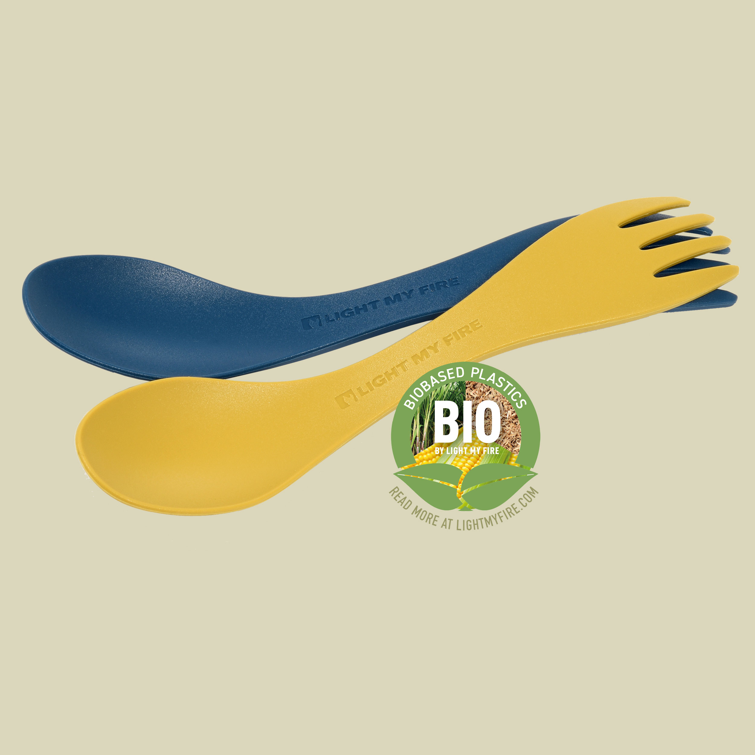 Spork Little BIO 2-Pack Kids one size Farbe mustyyellow/hazyblue