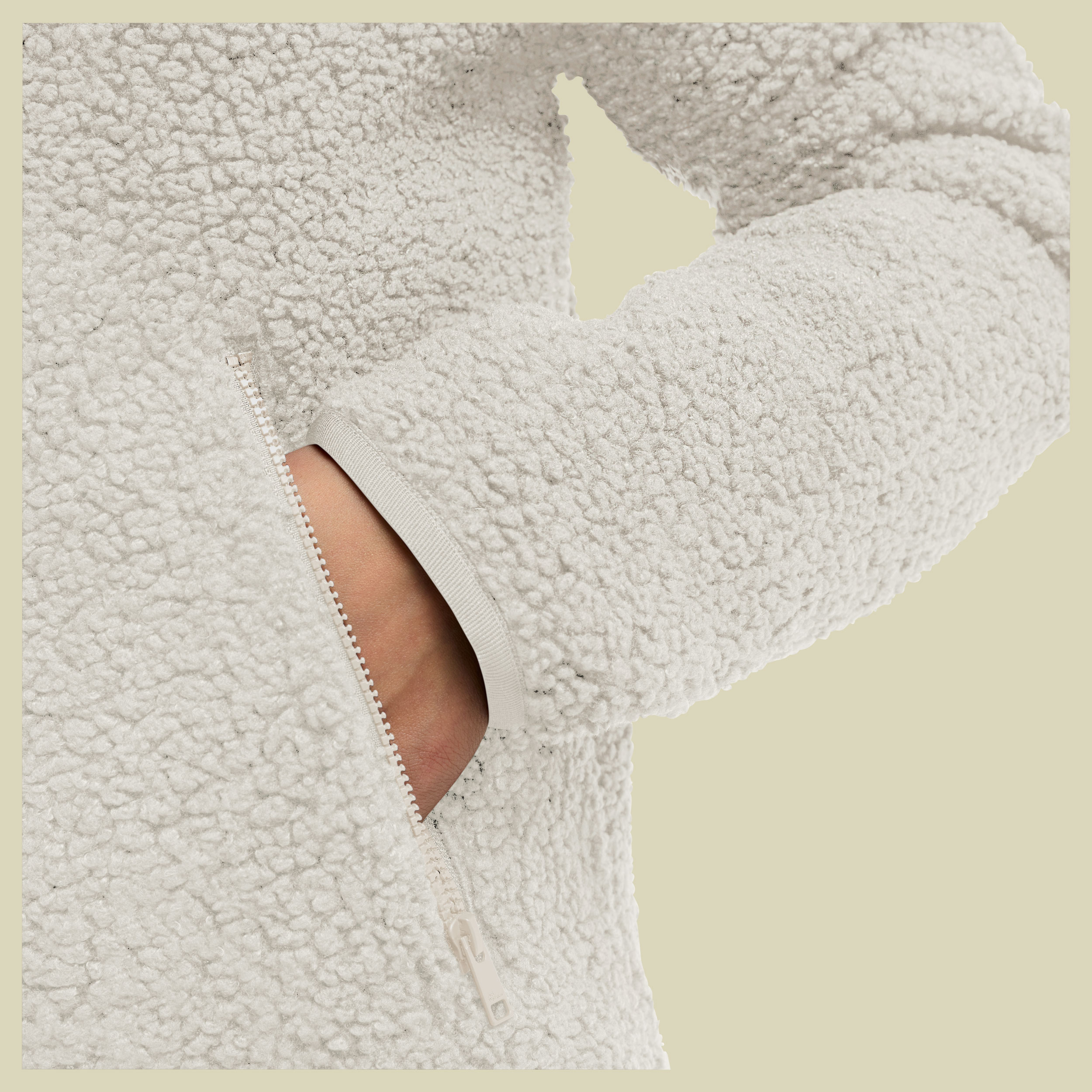 High Curl Jacket Women beige II XXL - pale sand