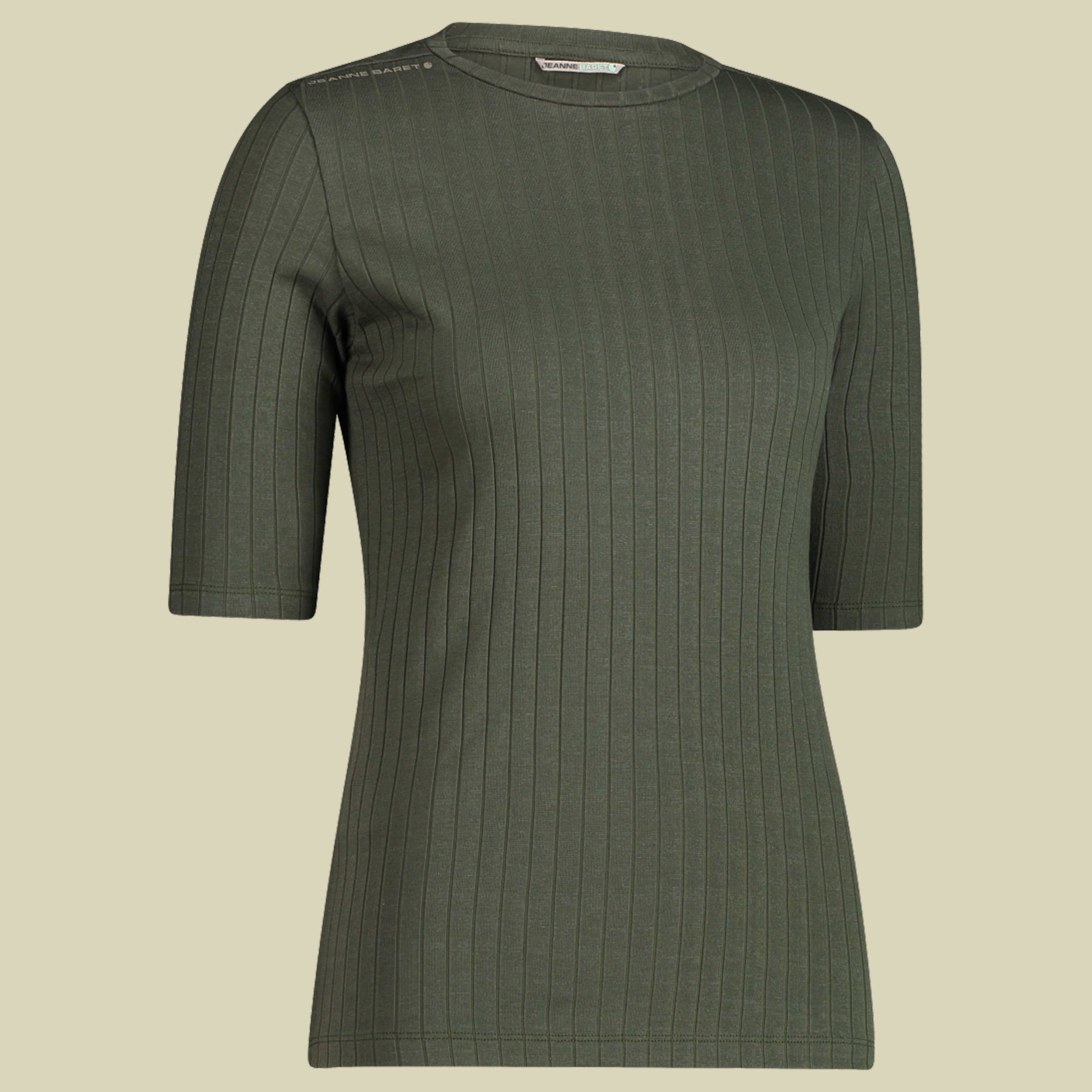 Aysen Ribbed T-Shirt Women 36 grün - grape leaf