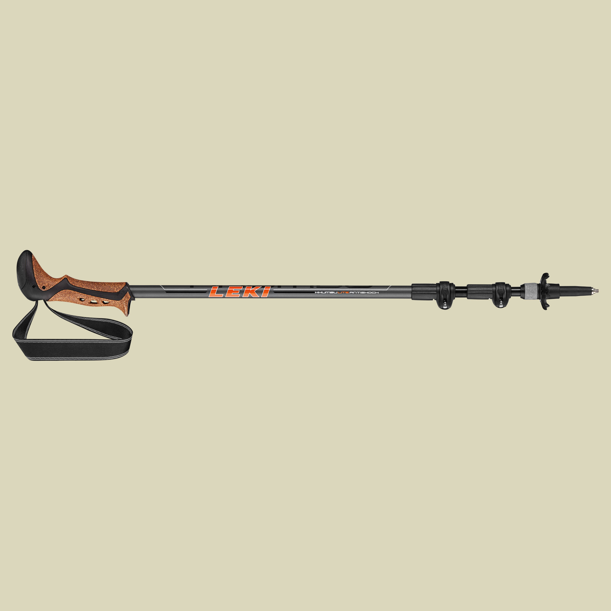 Khumbu Lite Antishock Länge 100-135 cm Farbe grau-schwarz-weiß-orange