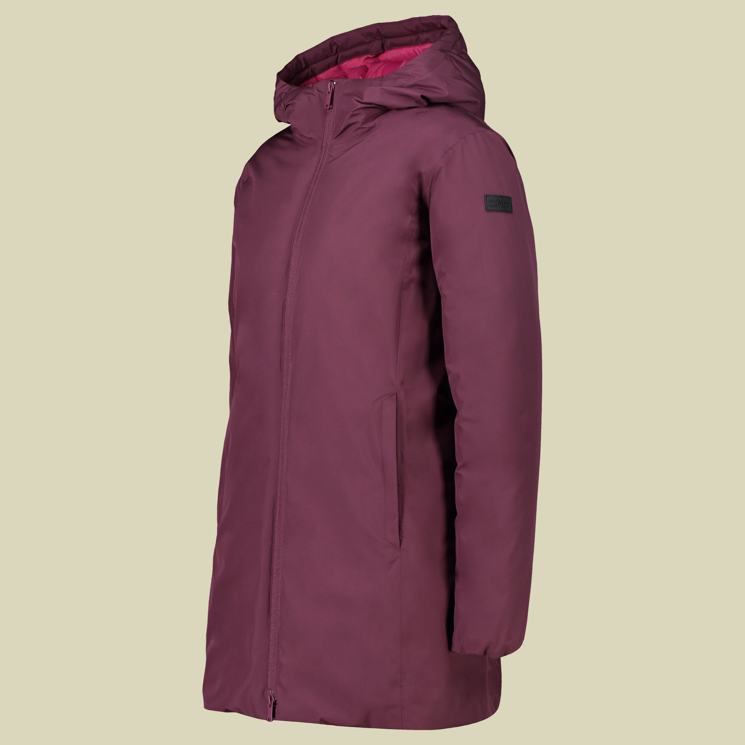 Woman Parka Fix Hood 30K3626 Größe 46 Farbe H910 prugnia