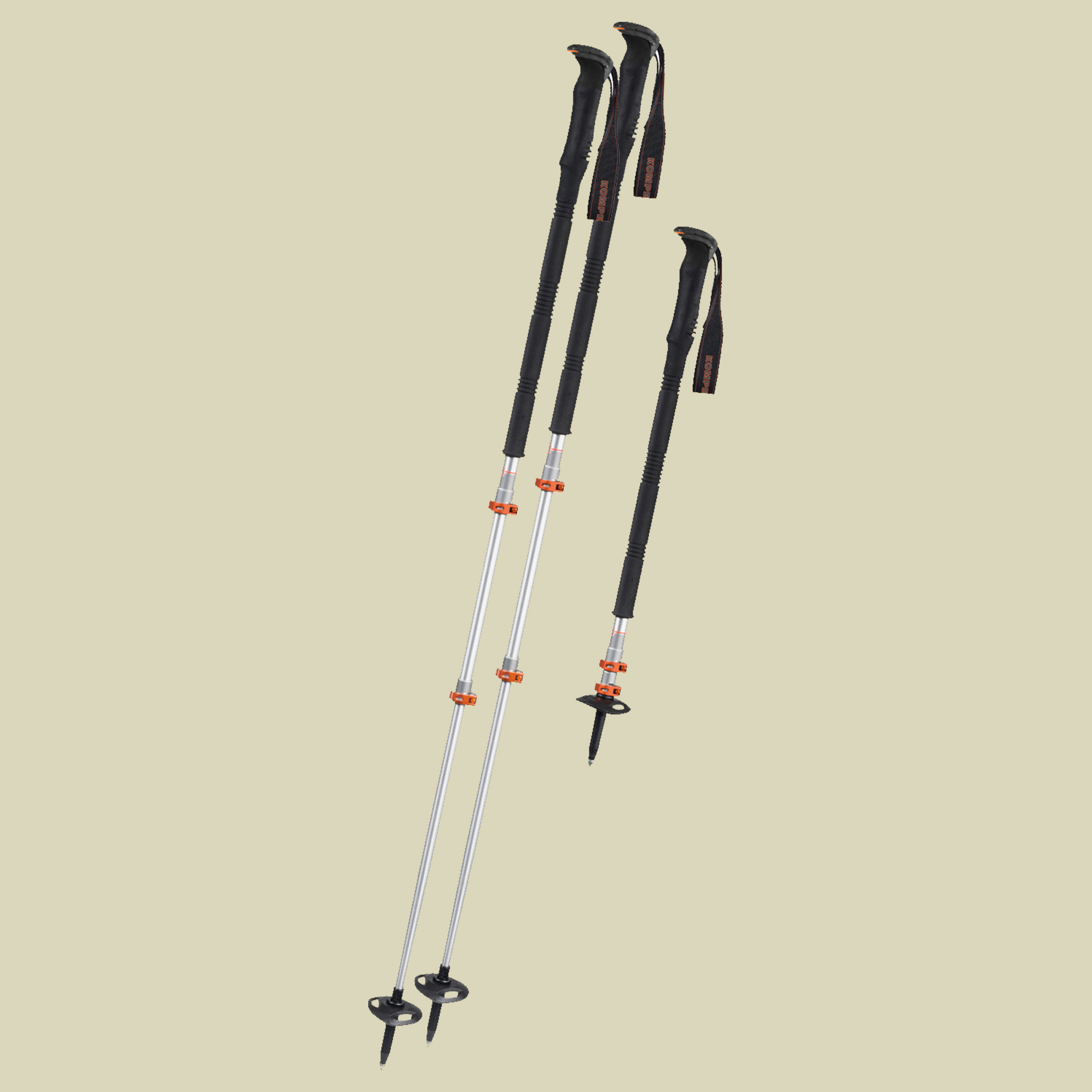 Titanal EXP Pro Länge: verstellbar von 105cm bis 140 cm schwarz, sand