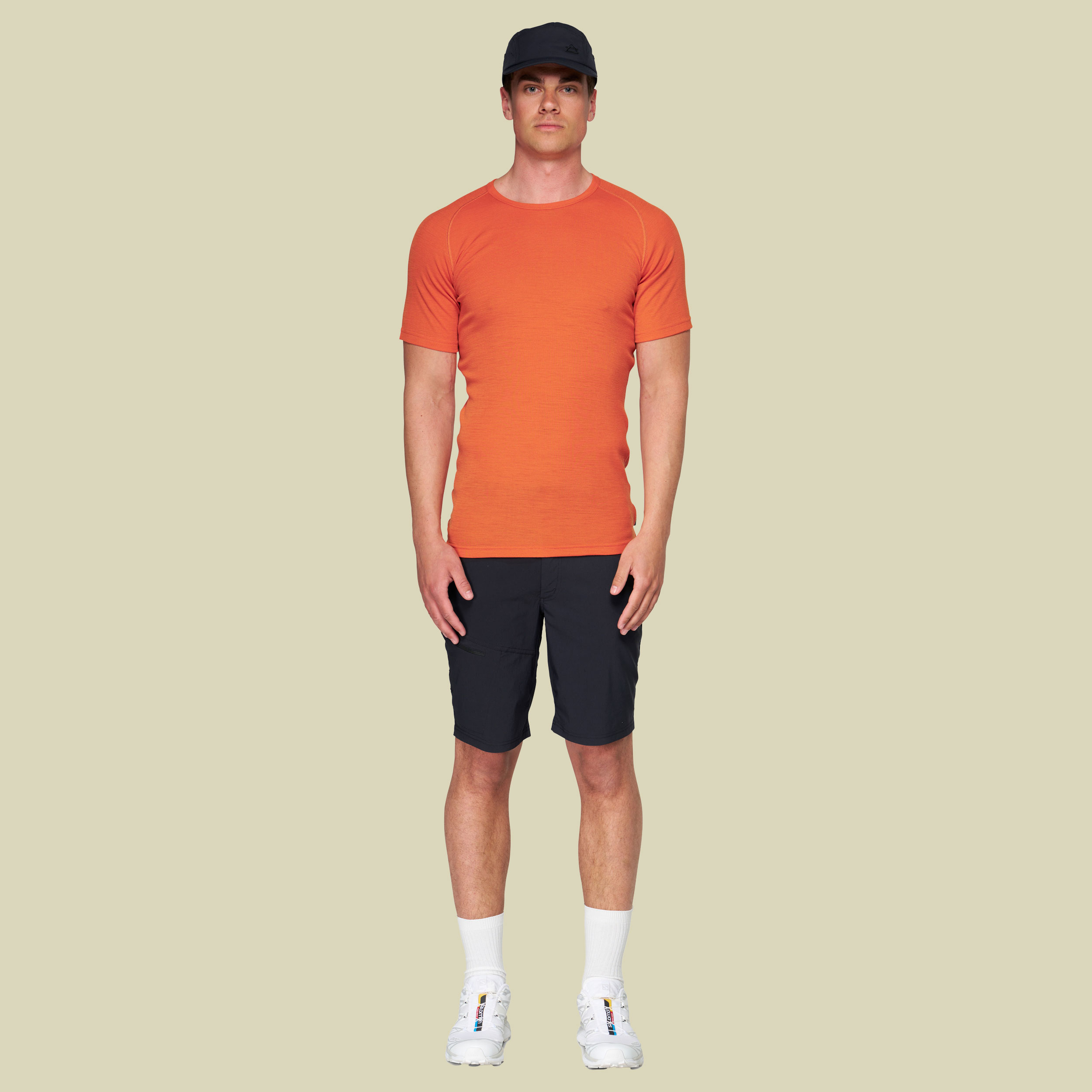 Lauparen Merino 190 Base Tee Man XL orange - brick