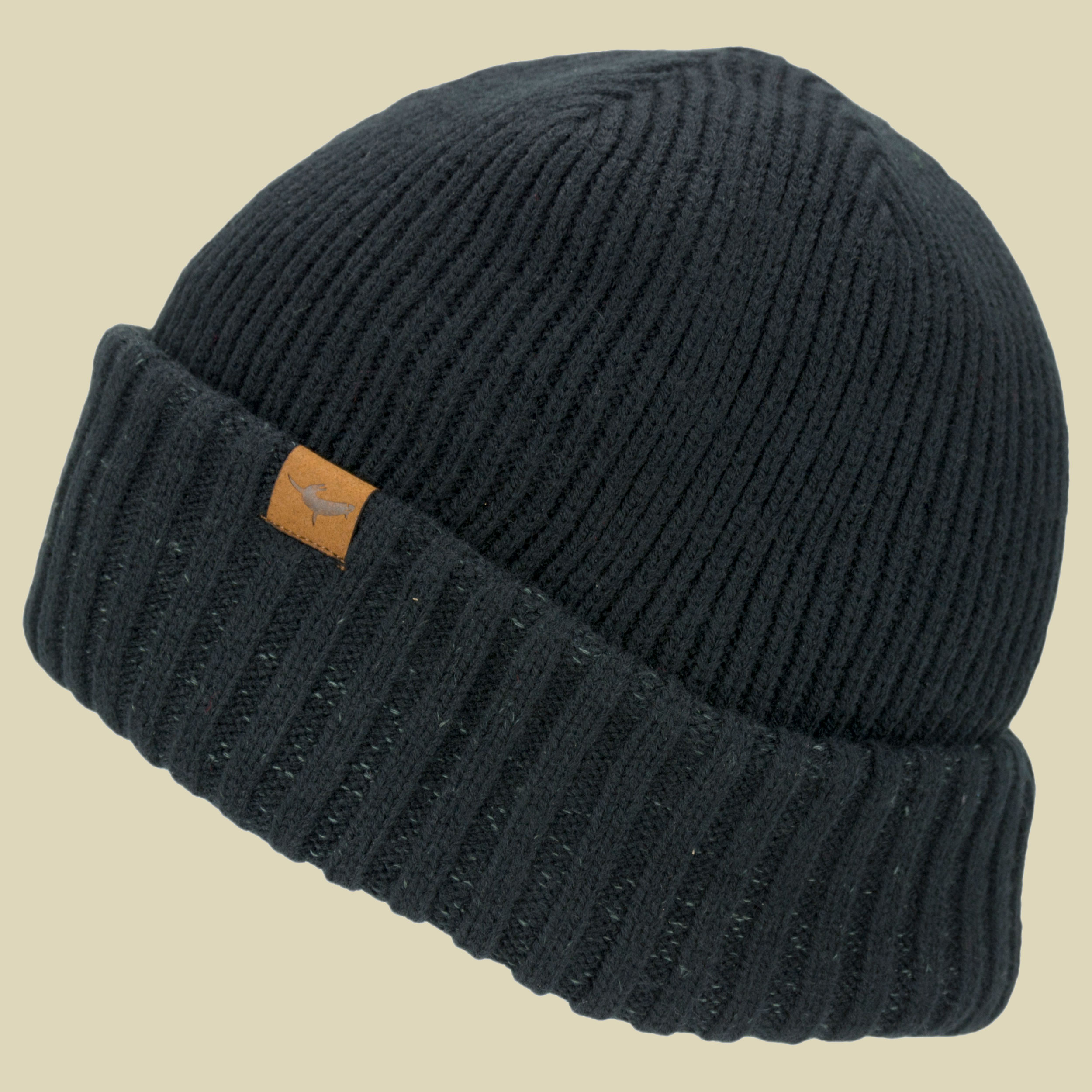 Waterproof Cold Weather Roll Cuff Beanie Größe S-M Farbe black