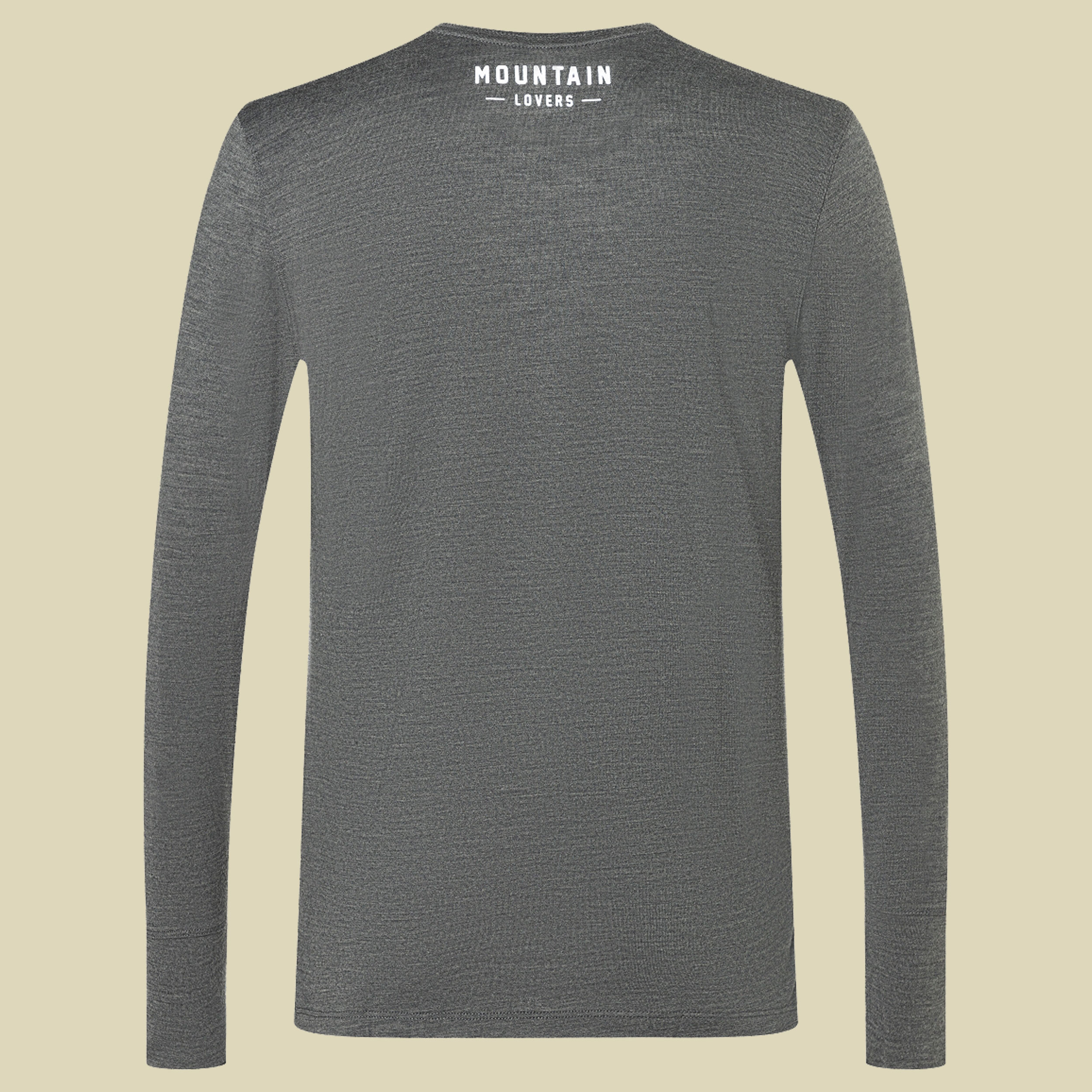 Skieur LS Men Größe XL Farbe pirate grey melange/fresh white