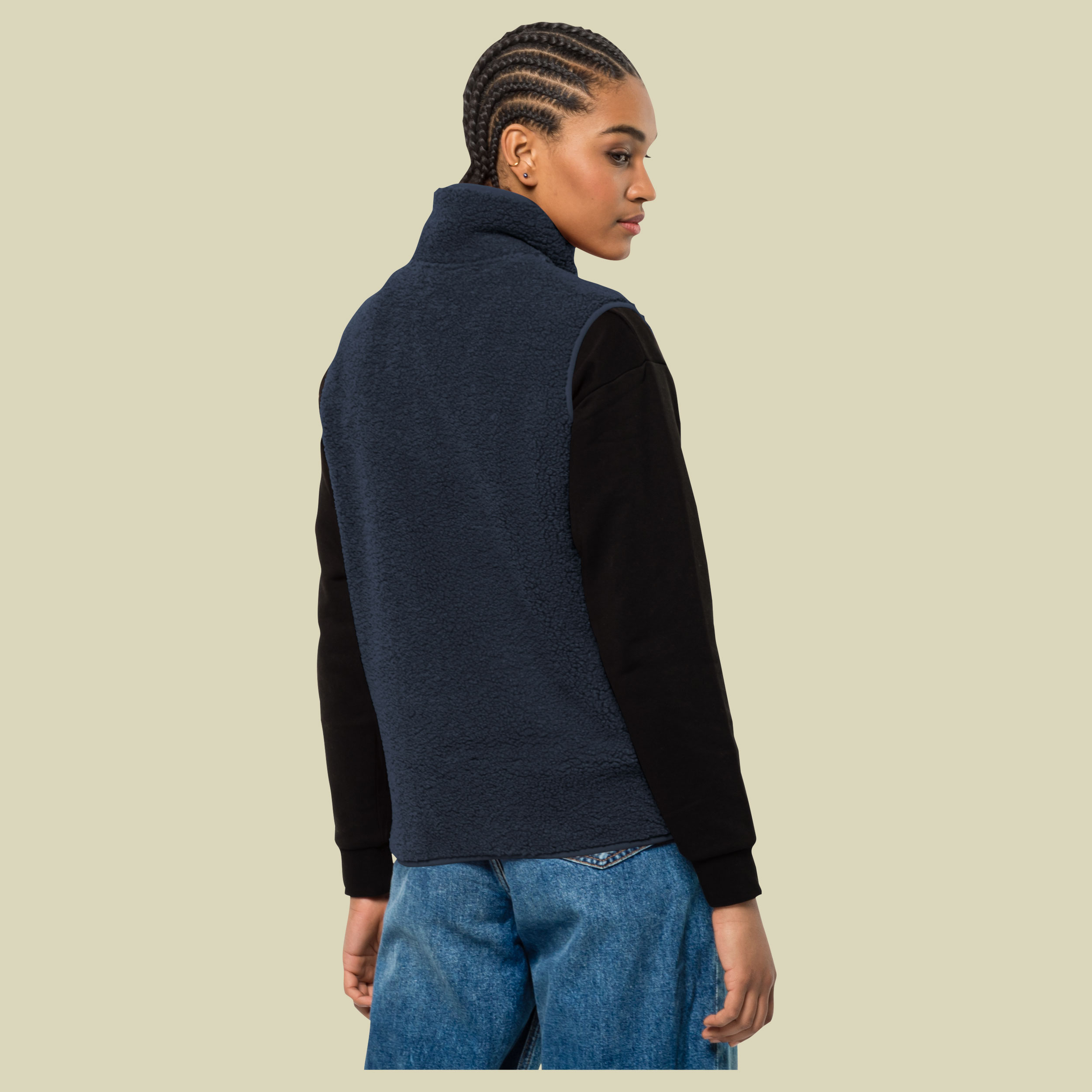 High Curl Vest Women night blue XL - night blue