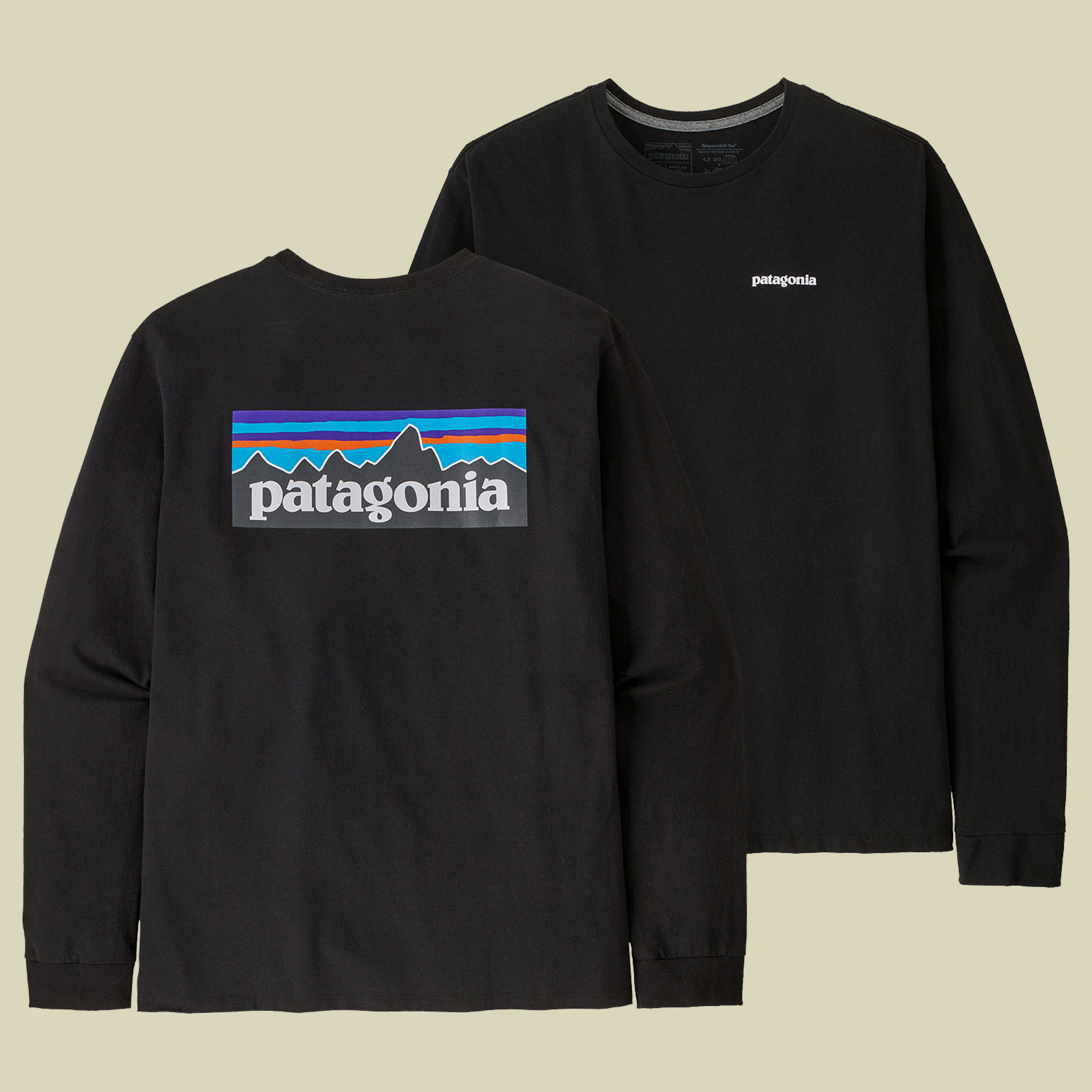 L/S P-6 Logo Responsibili-Tee Men schwarz XL - black