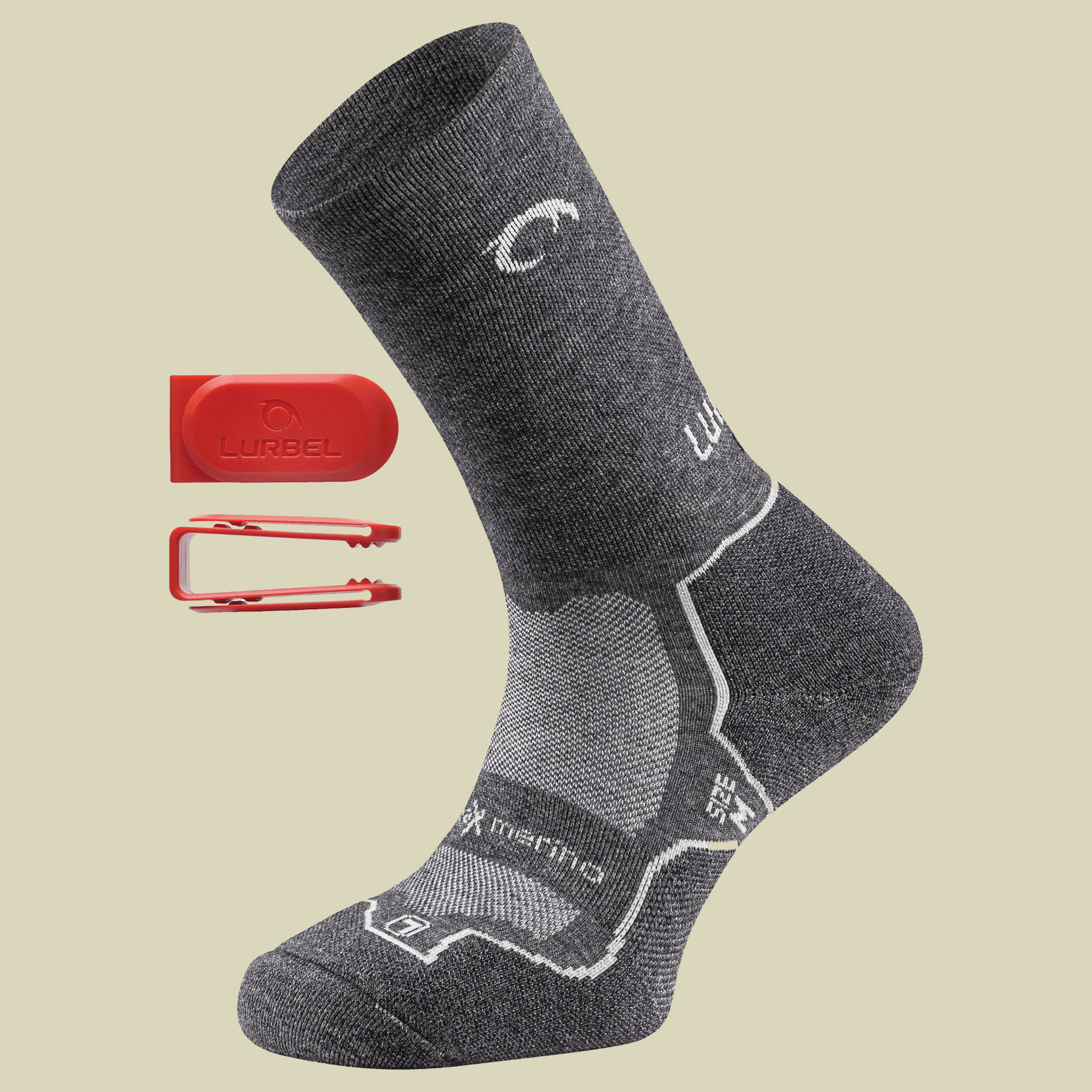 FANLO Wandersocken Unisex Größe 35-38 (S) Farbe grey/silver