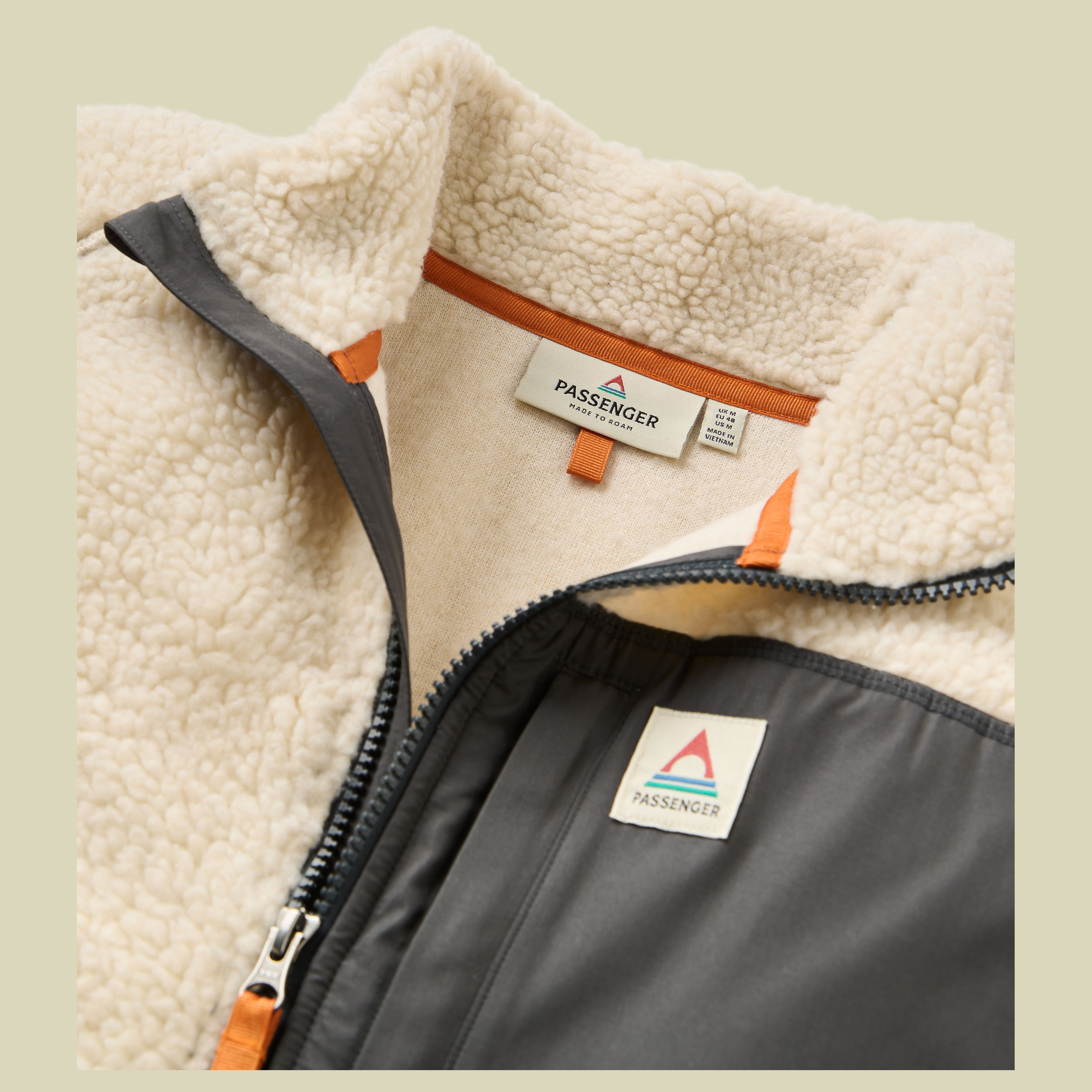 Offroad Recycled Sherpa 1/2 Zip Fleece Men XL mehrfarbig I - reflection birch