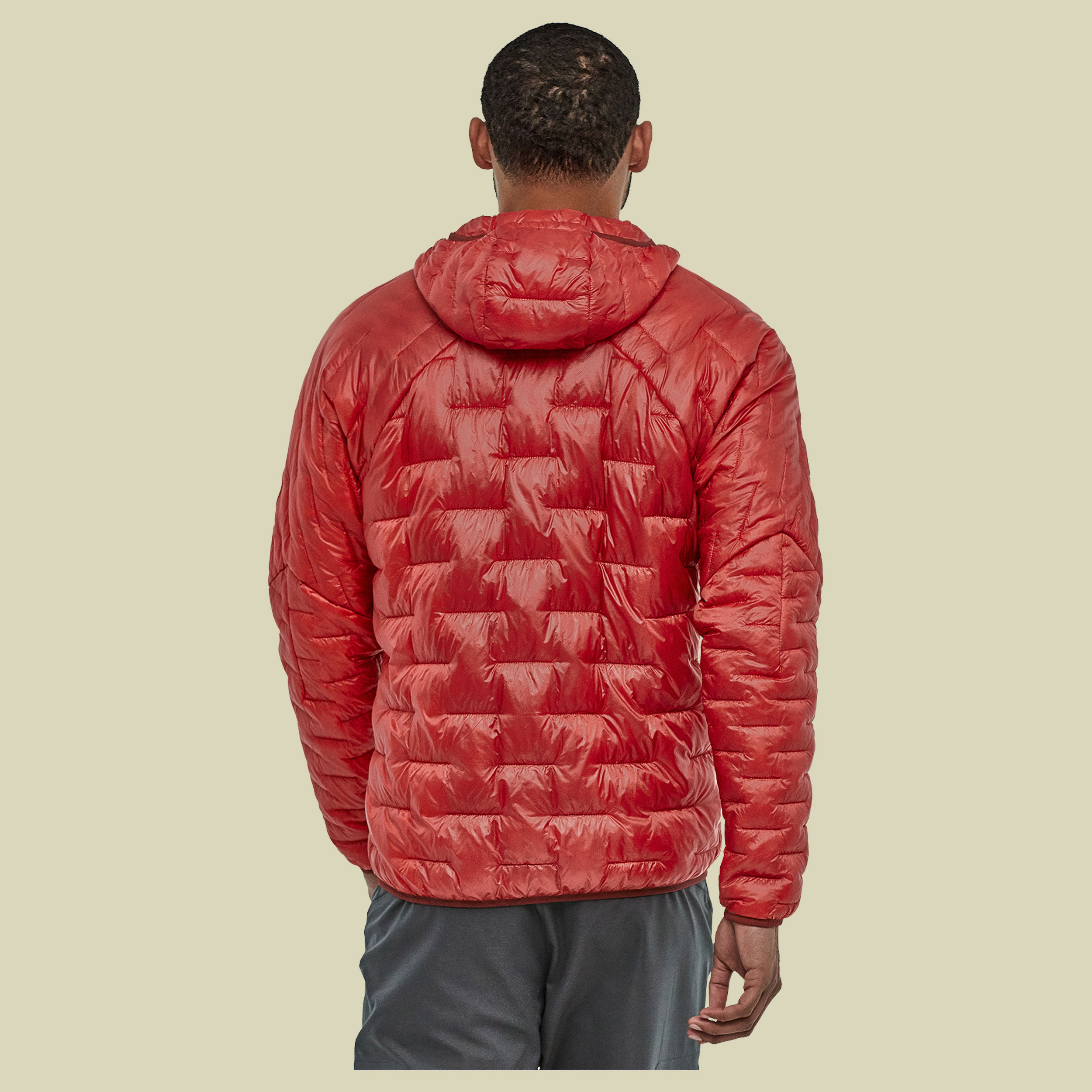 Micro Puff Hoody Men Größe S Farbe fire