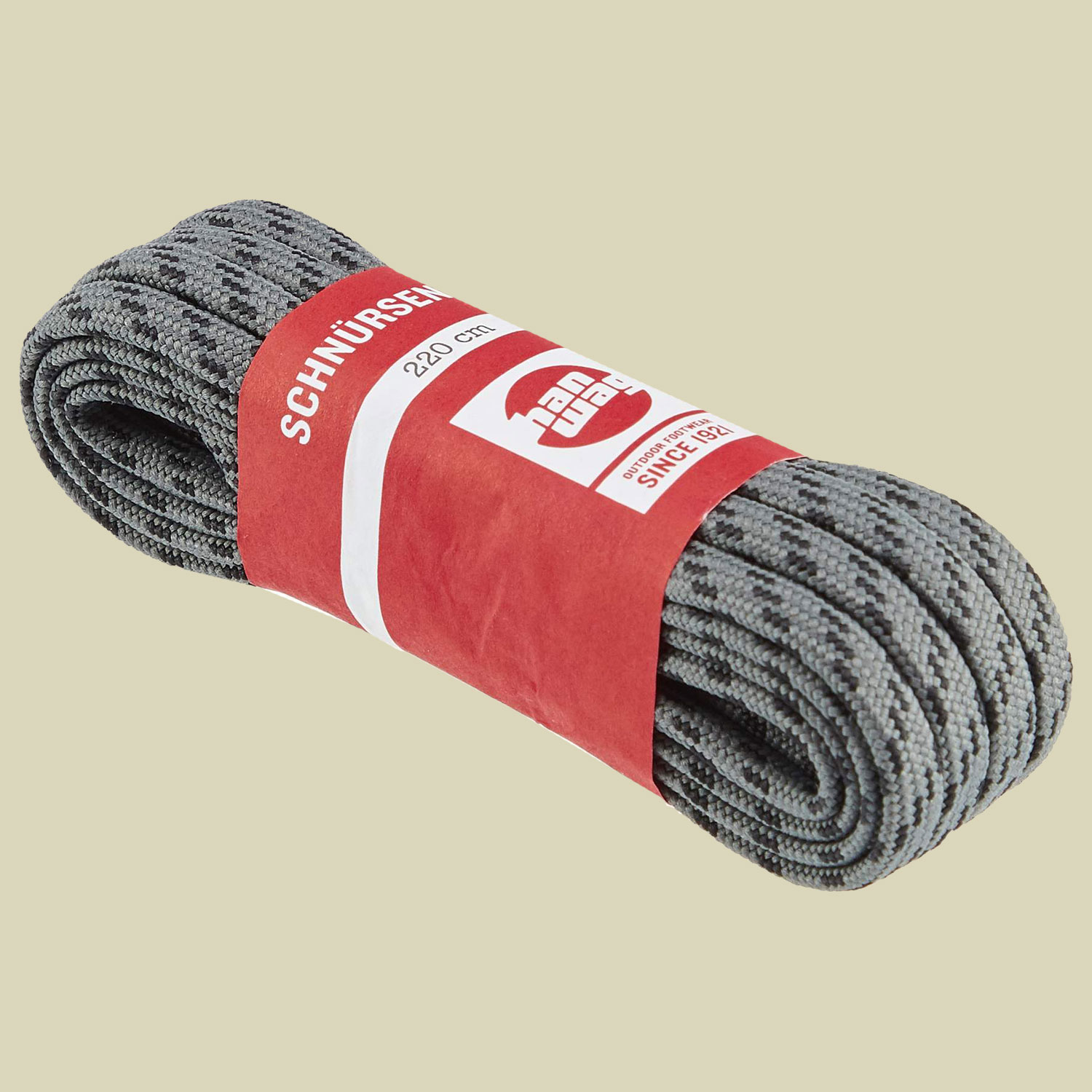 Schnürsenkel Länge 160 cm Farbe grau-schwarz
