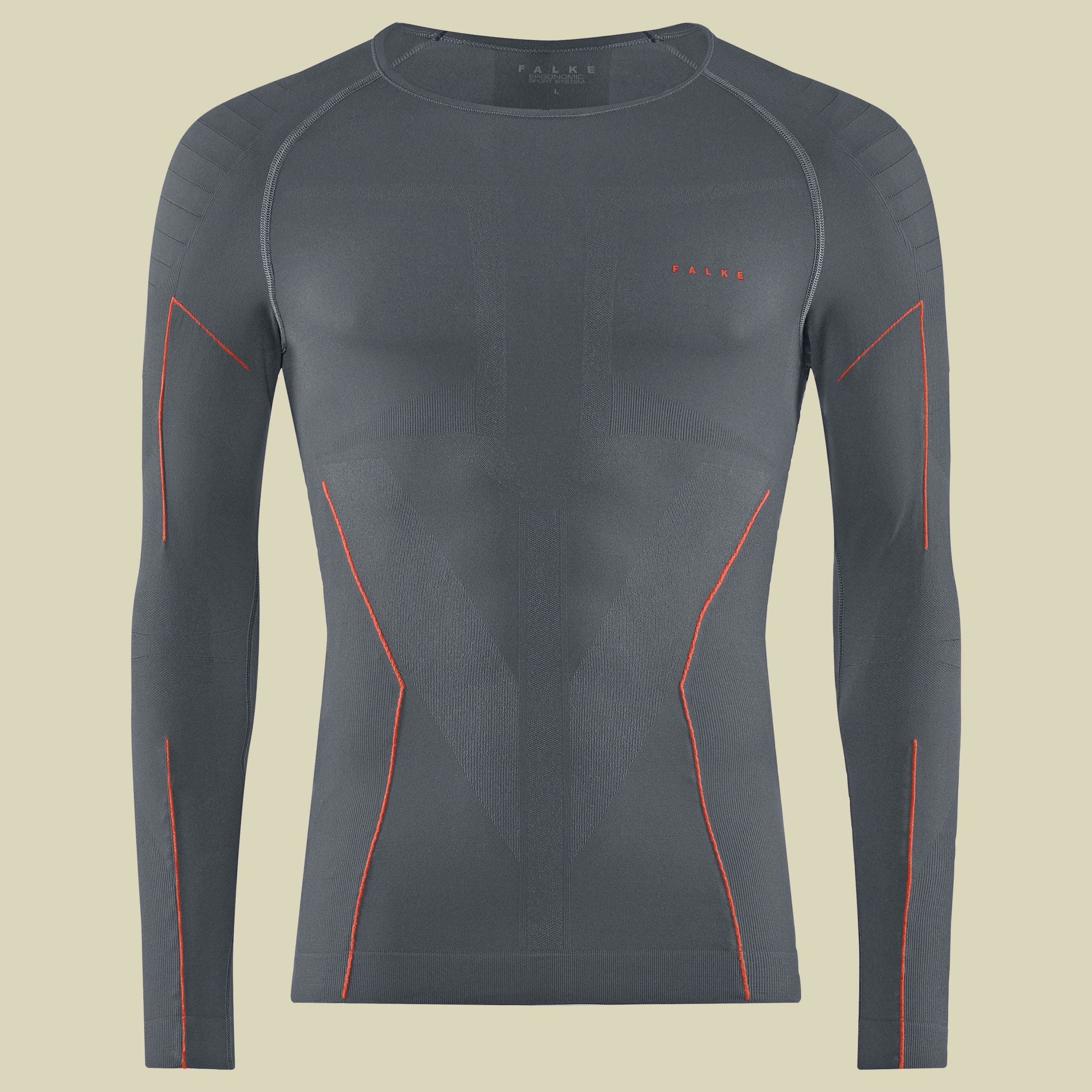 W Longsleeved Shirt Tight Fit Men Größe M Farbe concrete