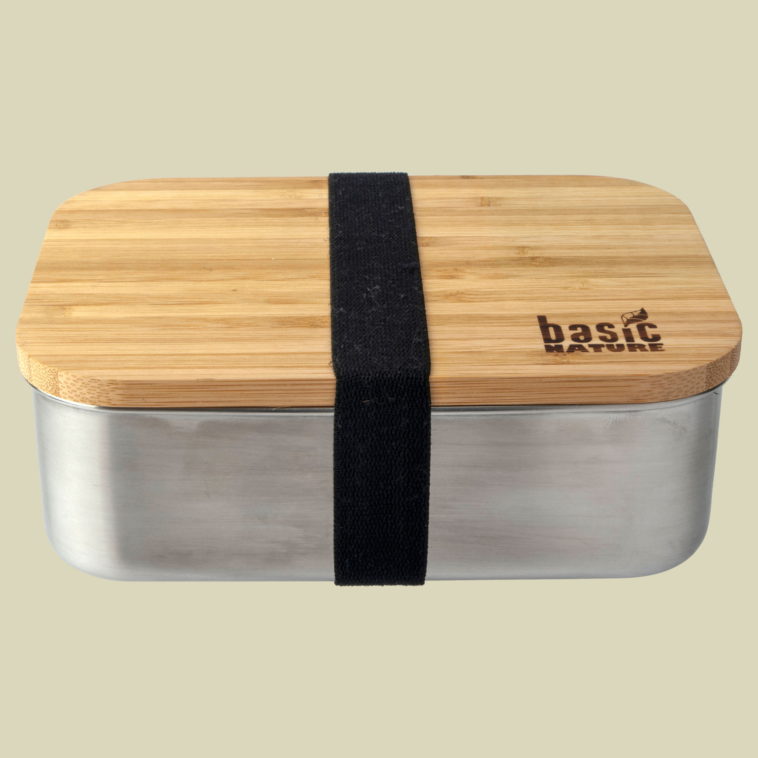 BasicNature Lunchbox Bamboo Volumen 1,2 L Farbe edelstahl