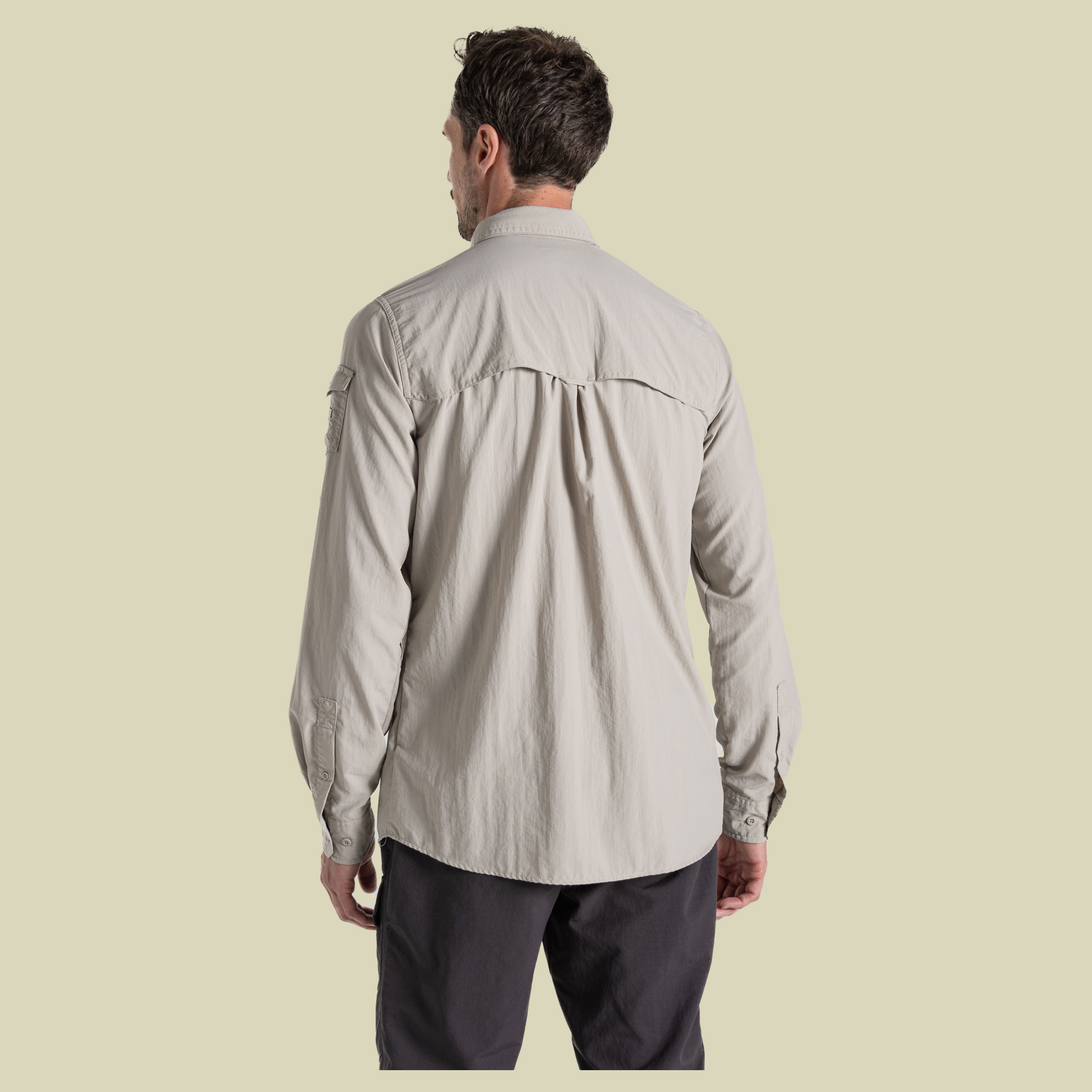 NosiLife Adventure Long Sleeved Shirt III Men M beige - parchment