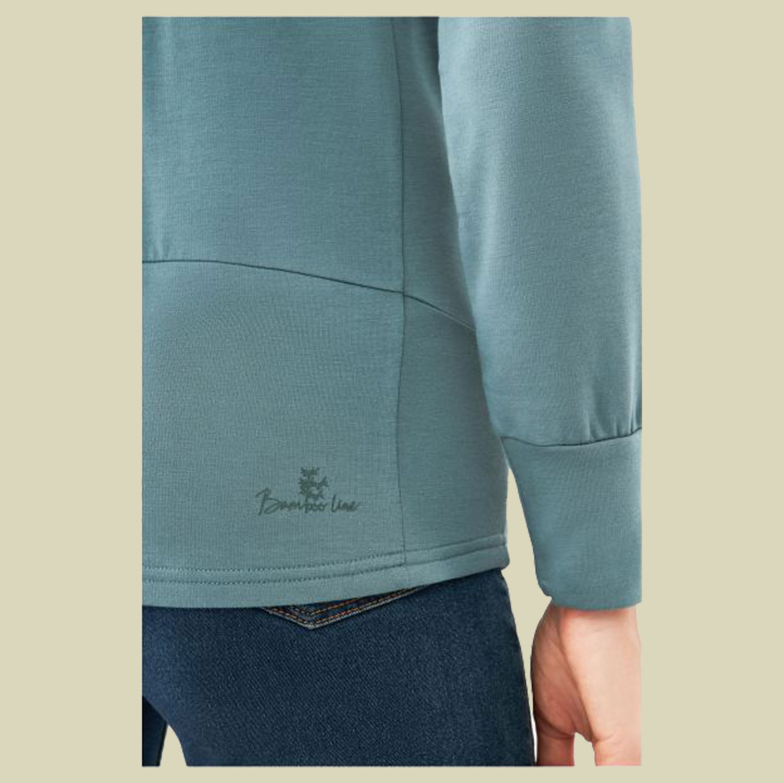 Midlayer Lonetree Hoodie Bamboo Lady XL blau - turquise